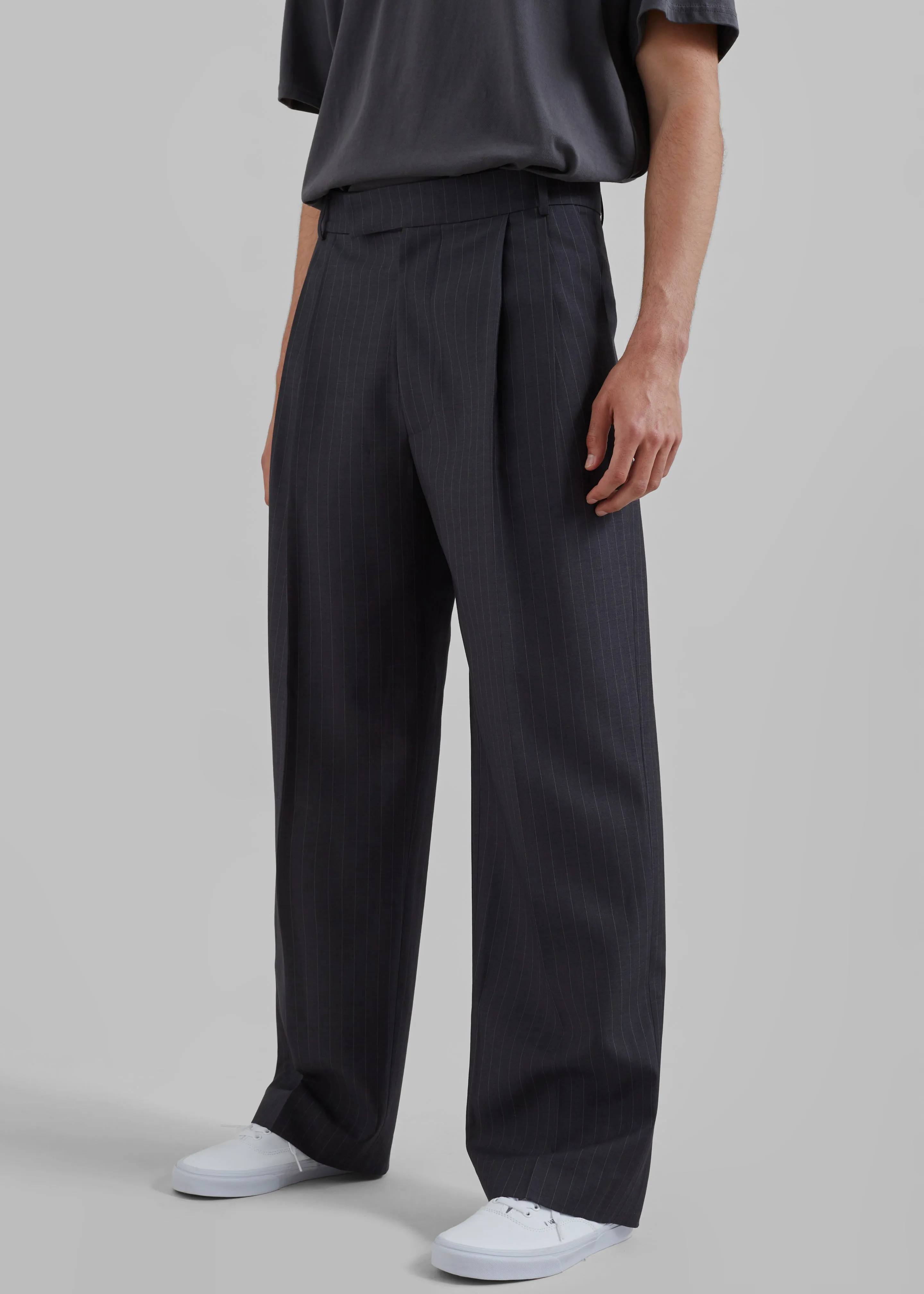 Beo Suit Pants - Charcoal/White Pinstripe sold by Frankie Shop product image thumbnail 2
