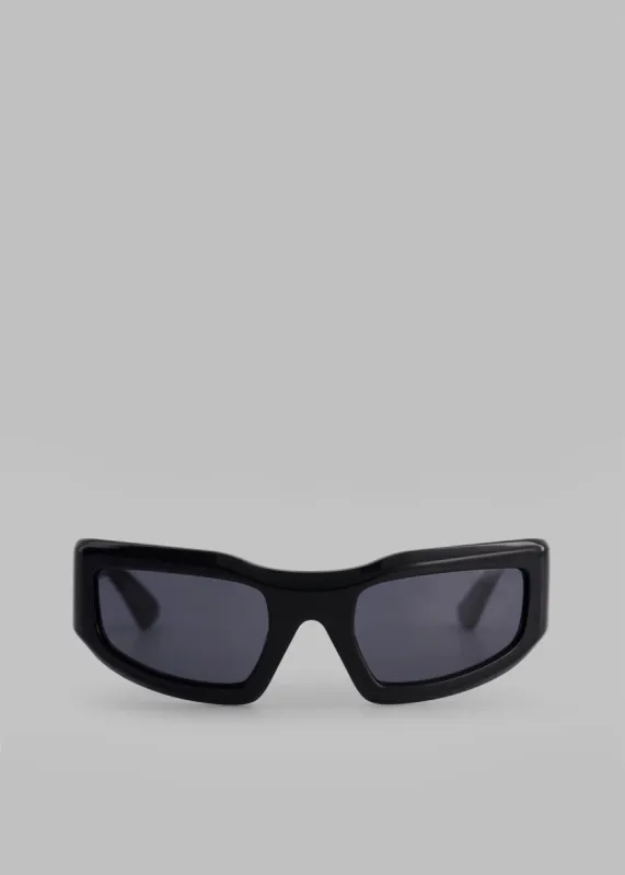 Port Tanger Andalucia Sunglasses - Black Acetate/Black Lens sold by Frankie Shop