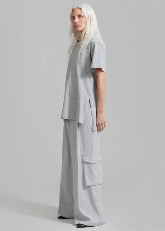 Gladys Cargo Pants - Grey sold by Frankie Shop