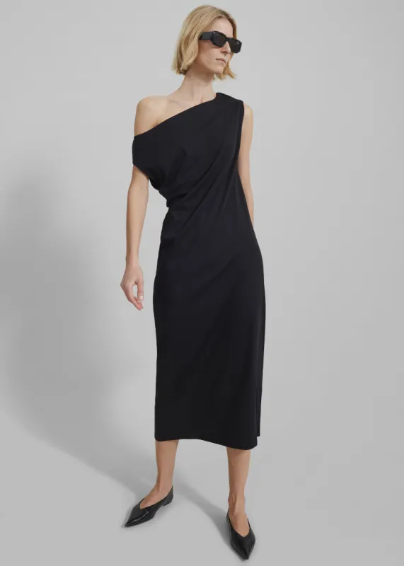 Loulou Studio Martial Off Shoulder Dress - Black sold by Frankie Shop