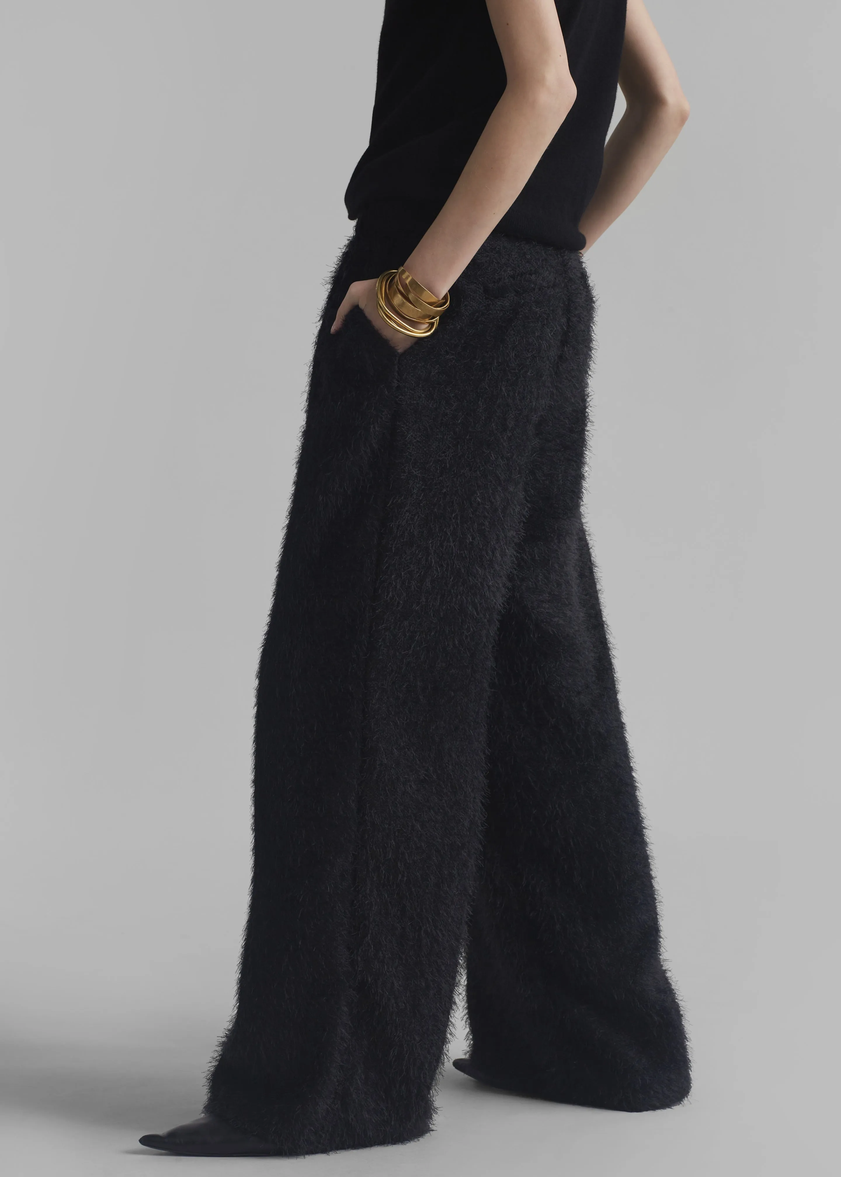 Millie Fluffy Pants - Black sold by Frankie Shop product image thumbnail 5