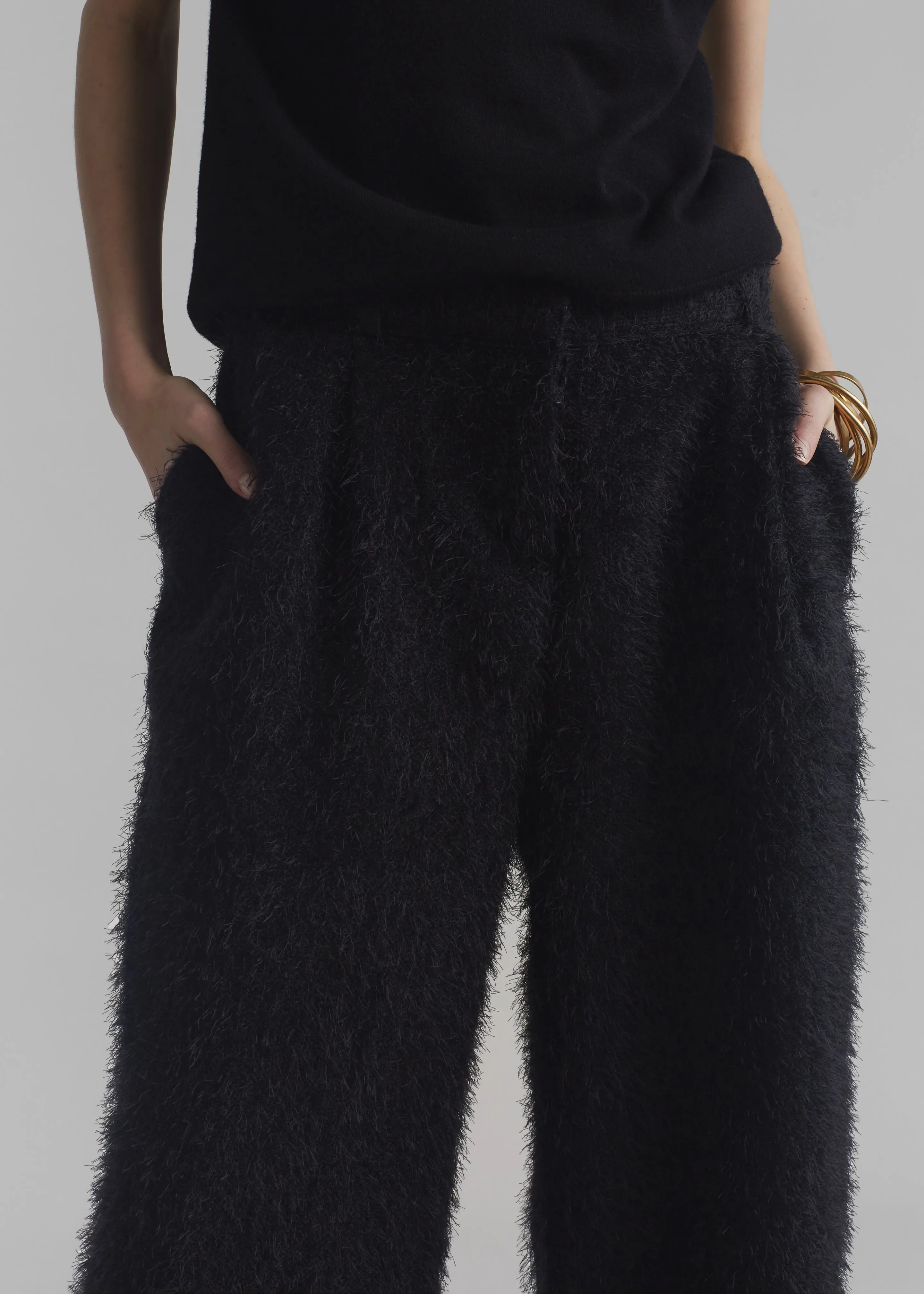 Millie Fluffy Pants - Black sold by Frankie Shop product image thumbnail 4