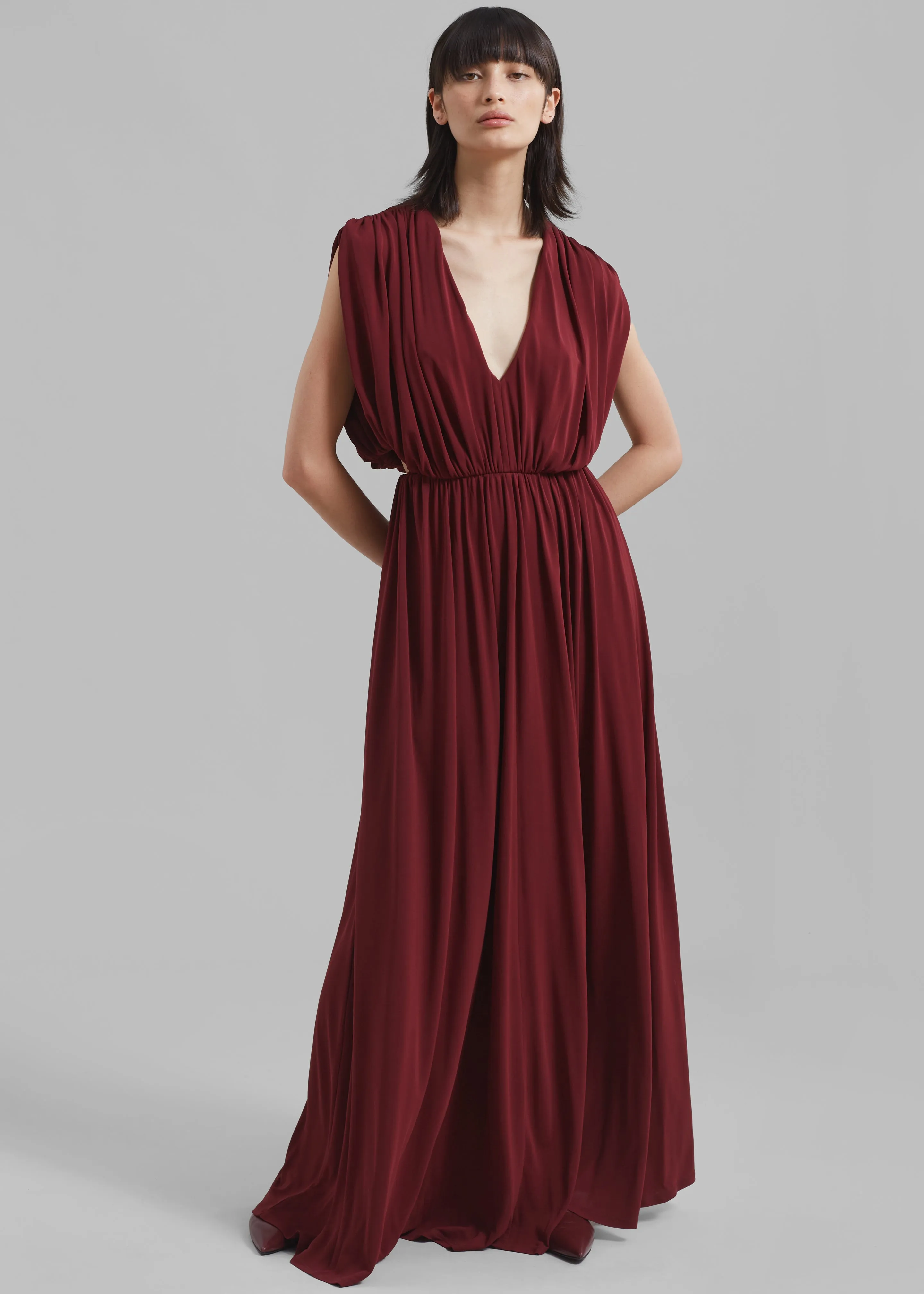 Esse Studios Gossamer Maxi Dress - Tempranillo | Parallel Esse Studios Gossamer Maxi Dress - Tempranillo | Parallel