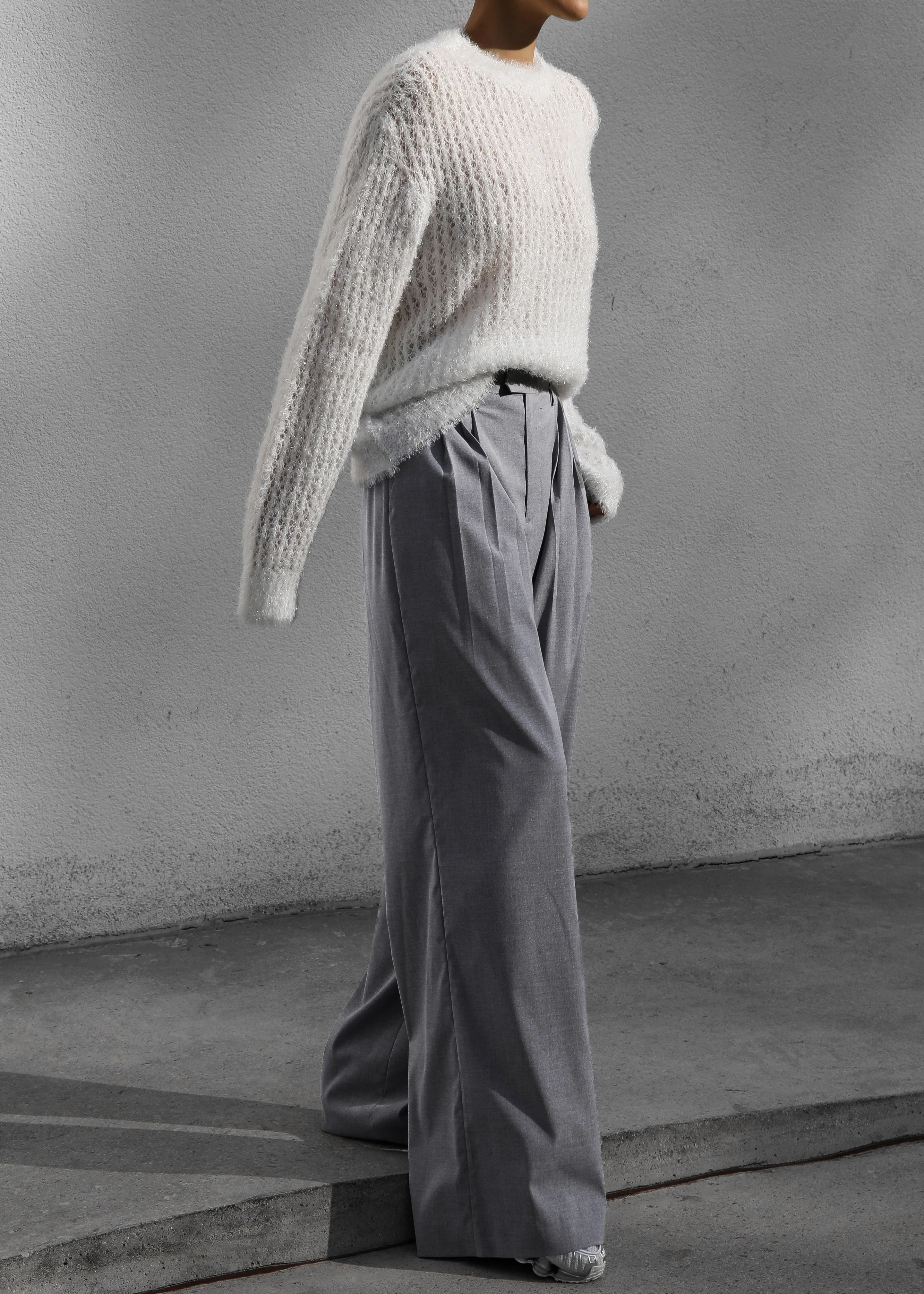 Linna Trousers - Light Grey sold by Frankie Shop product image thumbnail 4