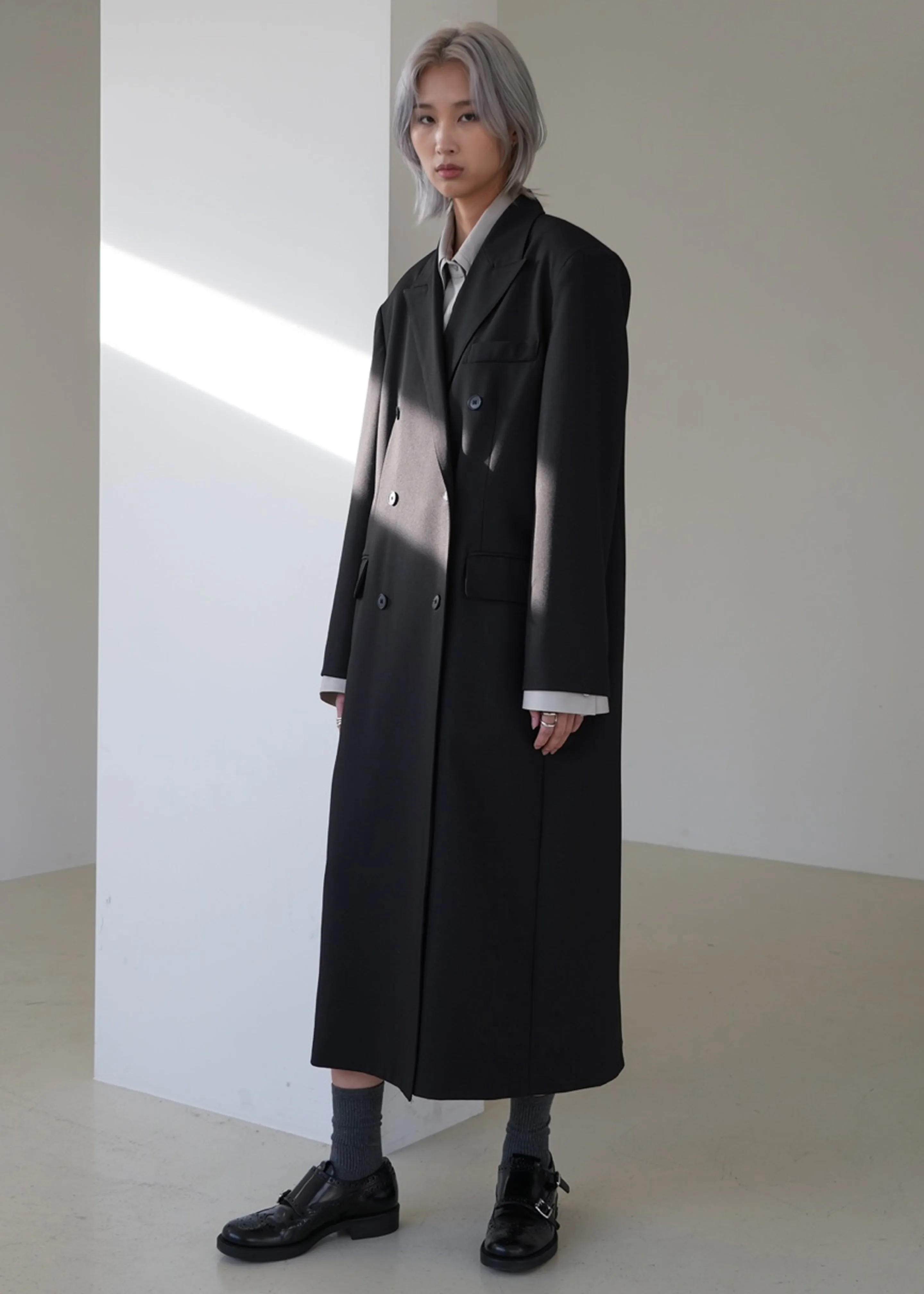 Dex Double Breasted Coat - Black sold by Frankie Shop product image thumbnail 2