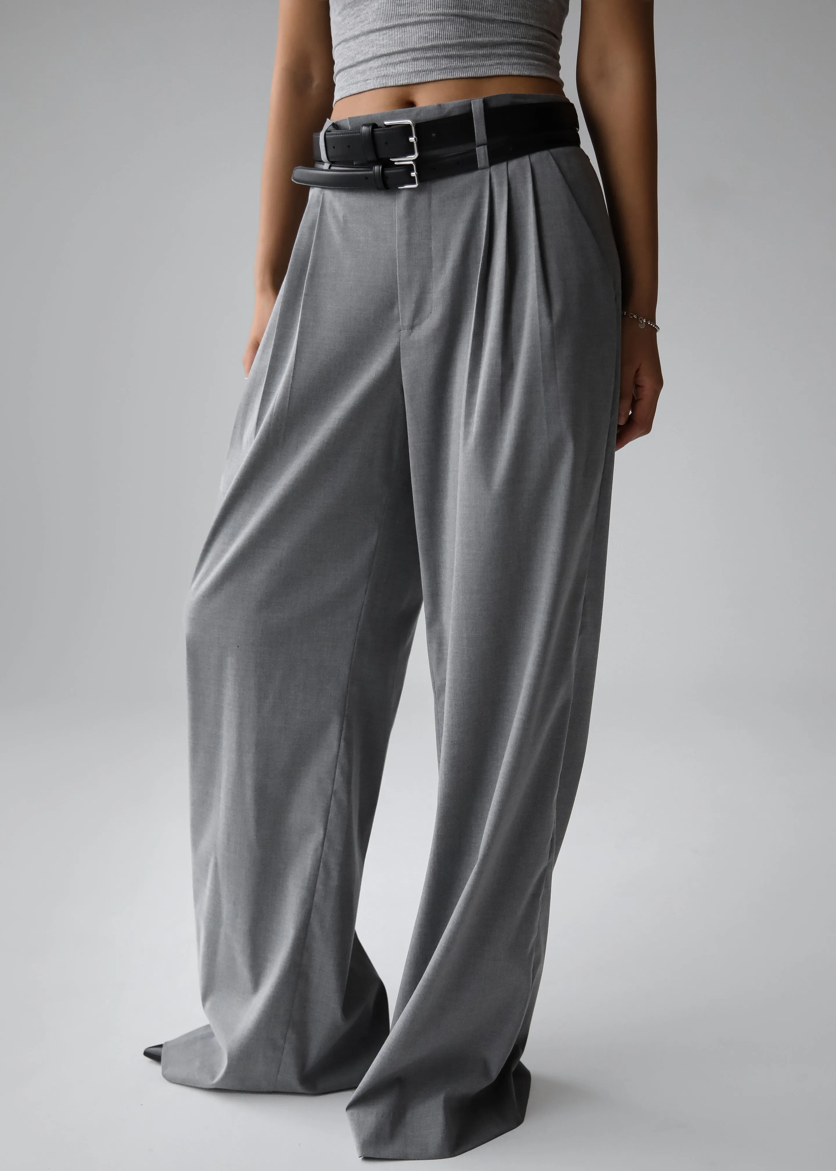 Linna Trousers - Light Grey sold by Frankie Shop product image thumbnail 5