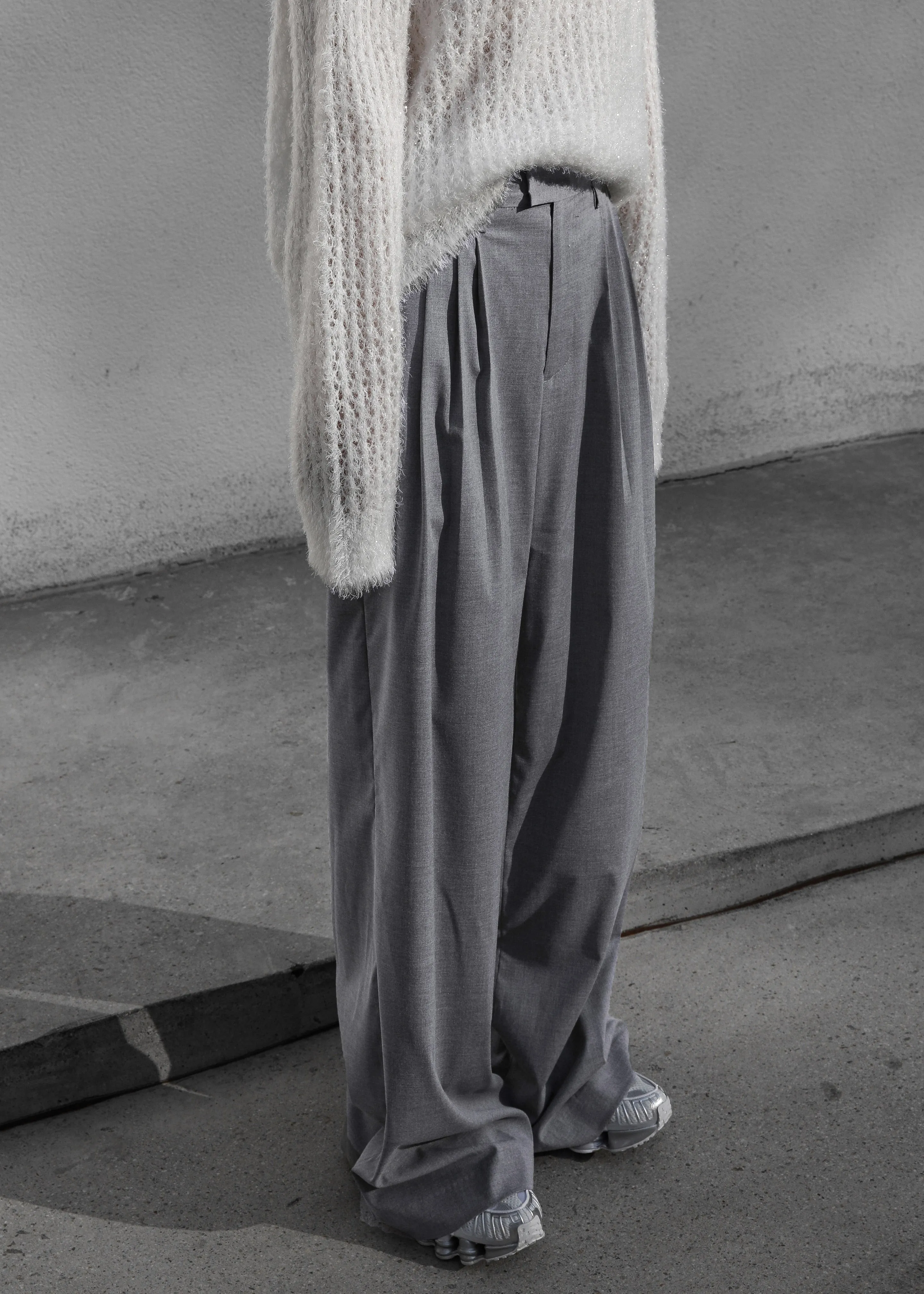 Linna Trousers - Light Grey sold by Frankie Shop product image thumbnail 3
