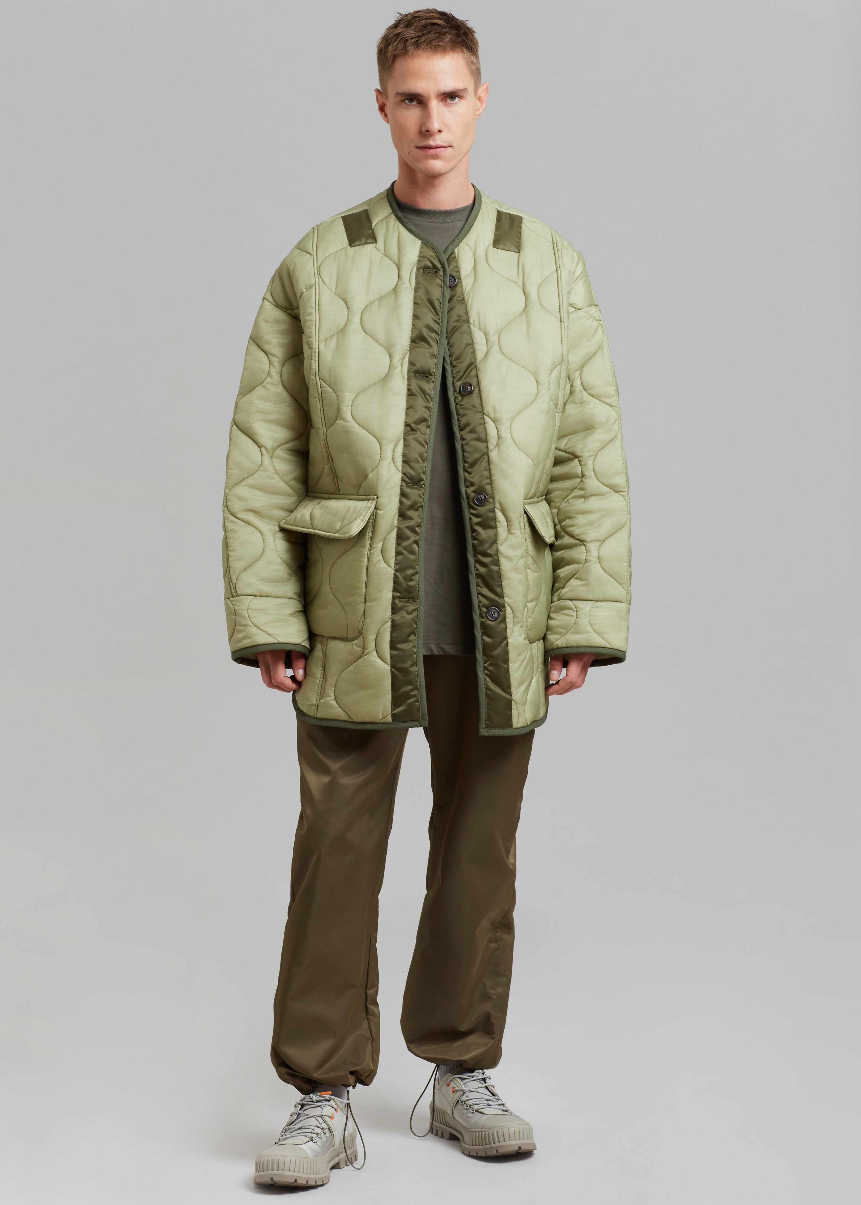 Ted Quilted Jacket - Moss Green sold by Frankie Shop product image thumbnail 4