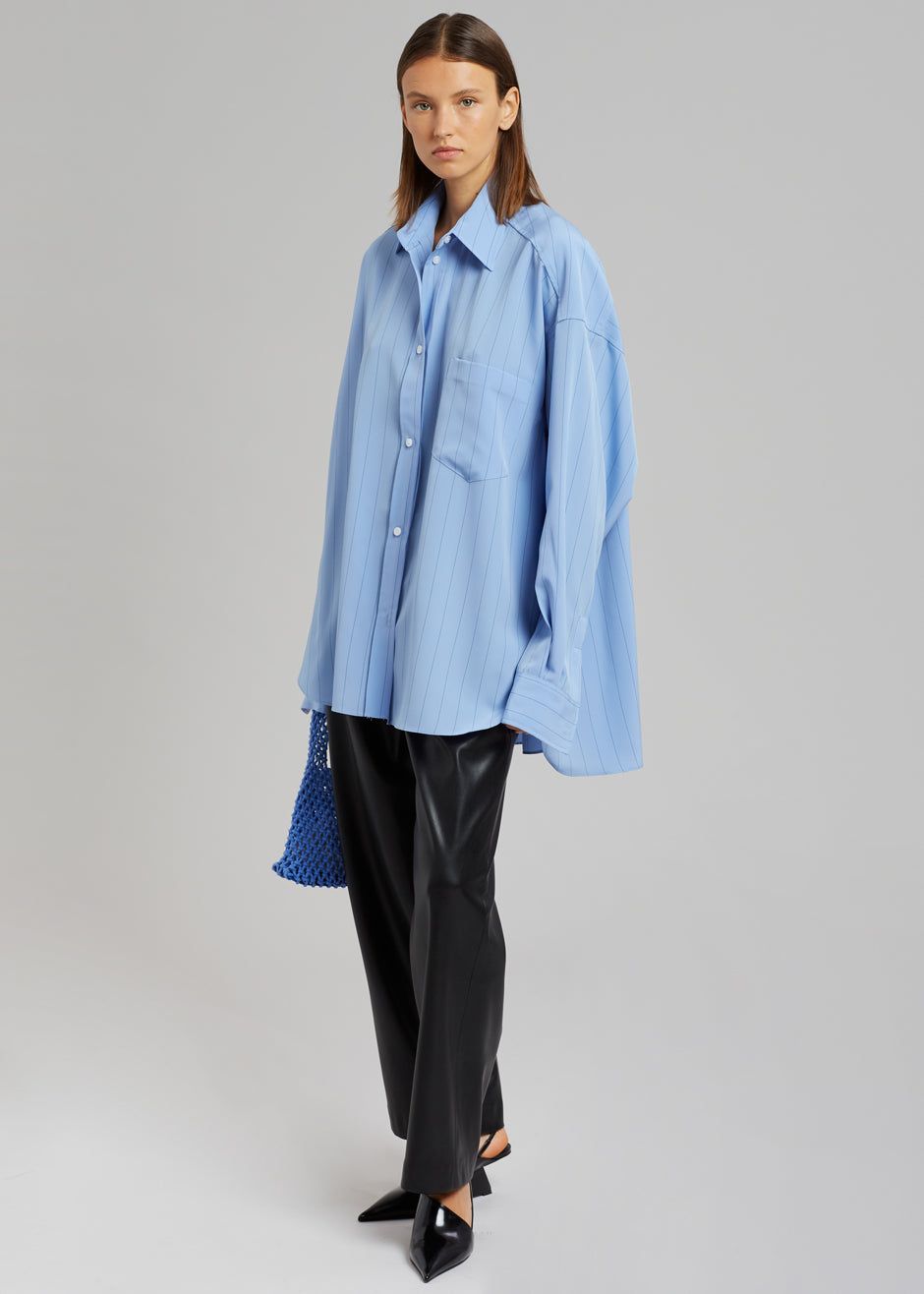 Georgia Fluid Stripe Shirt - Powder Blue sold by Frankie Shop product image thumbnail 3