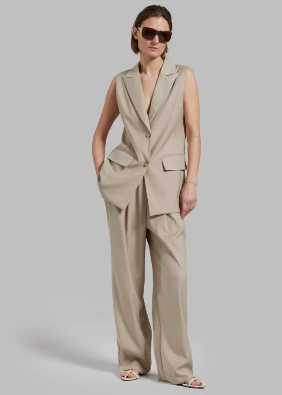 Durban Trousers - Taupe sold by Frankie Shop