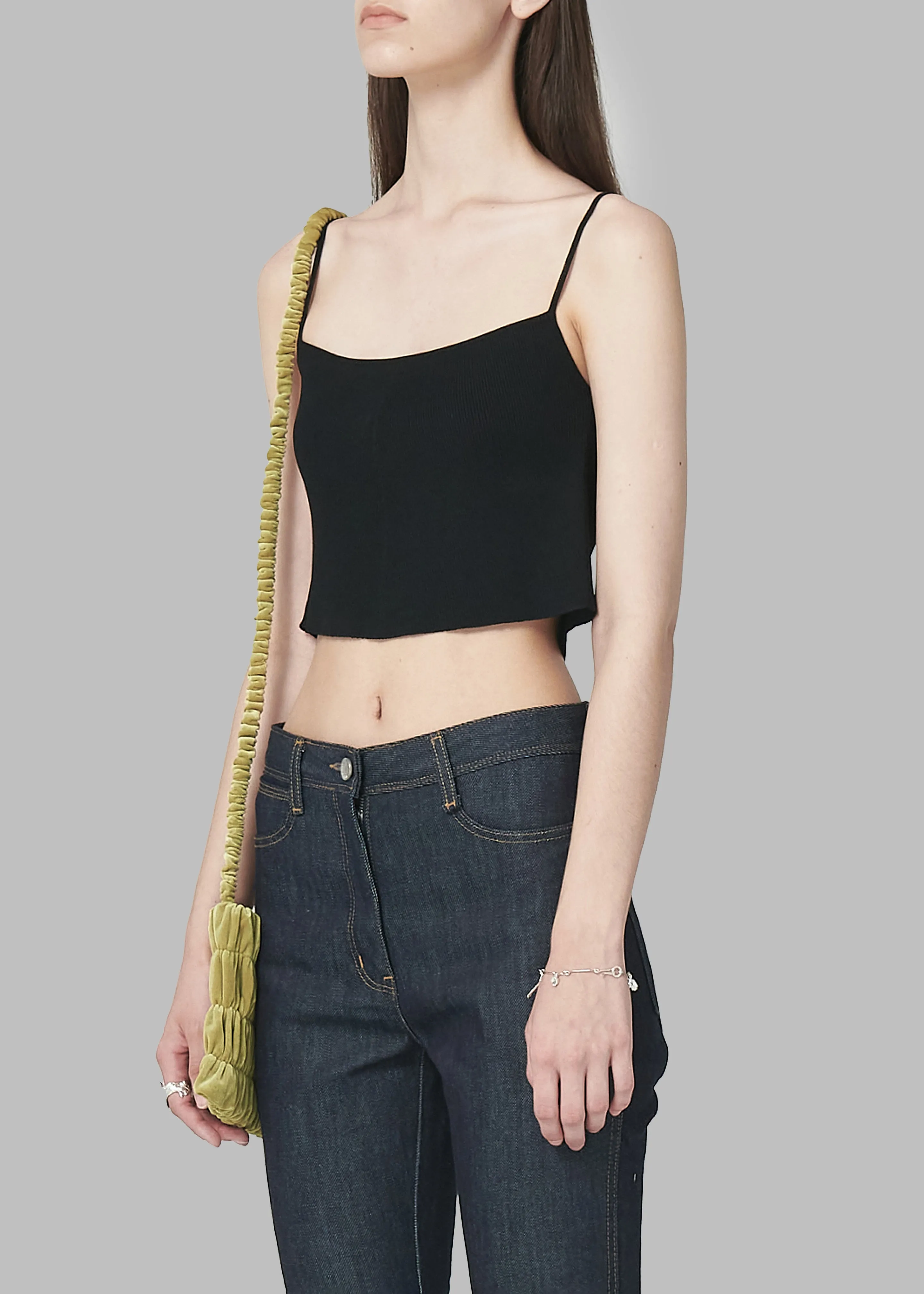 Low Classic Knitted Sleeveless Crop Top - Black sold by Frankie Shop product image thumbnail 5