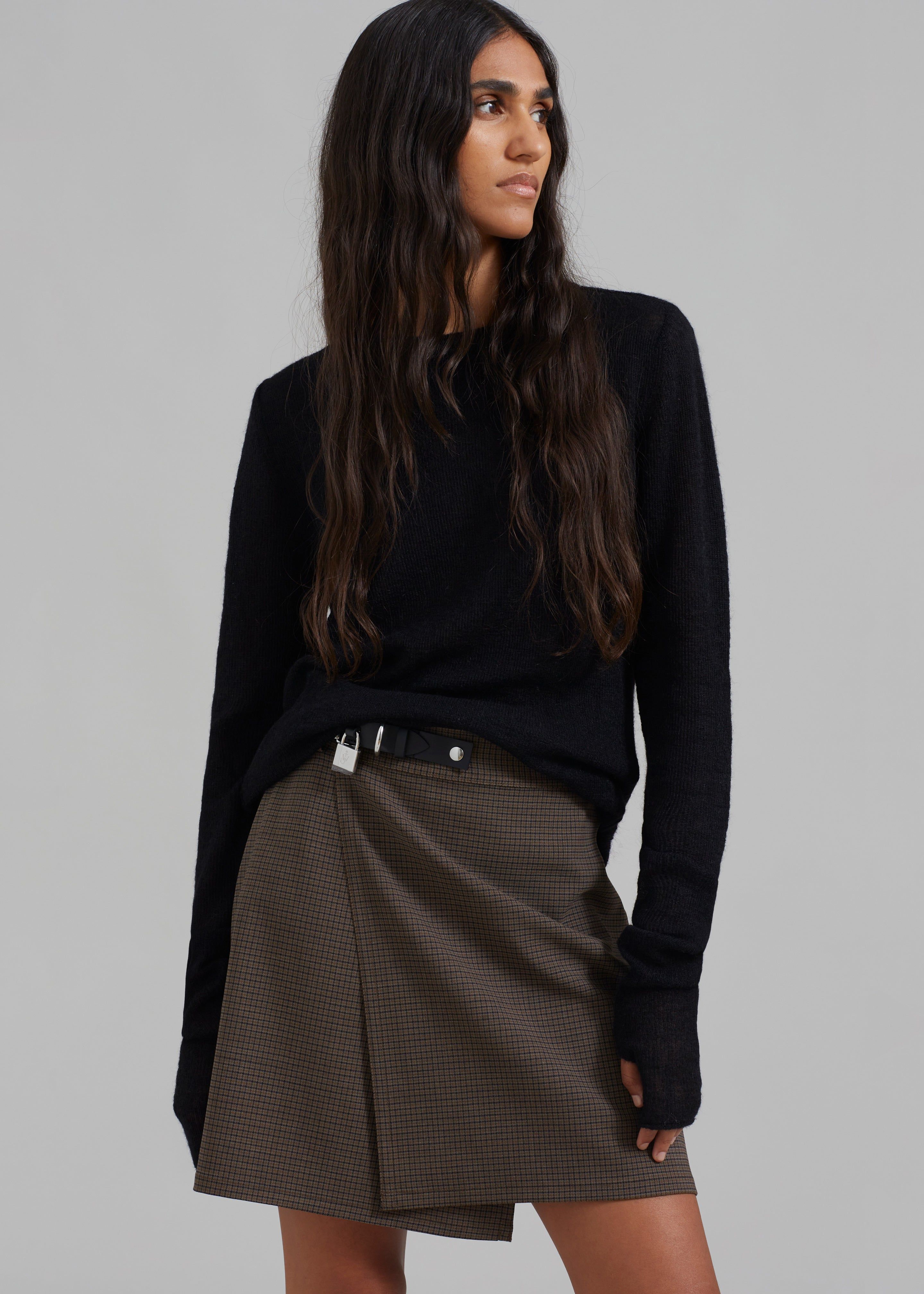 ワンピース JW ANDERSON Women Mid Skirts DR0338PG1253 999 BLACK JW Anderson ASYMMETRIC DRAPED SKIRT | Black | FARFETCH