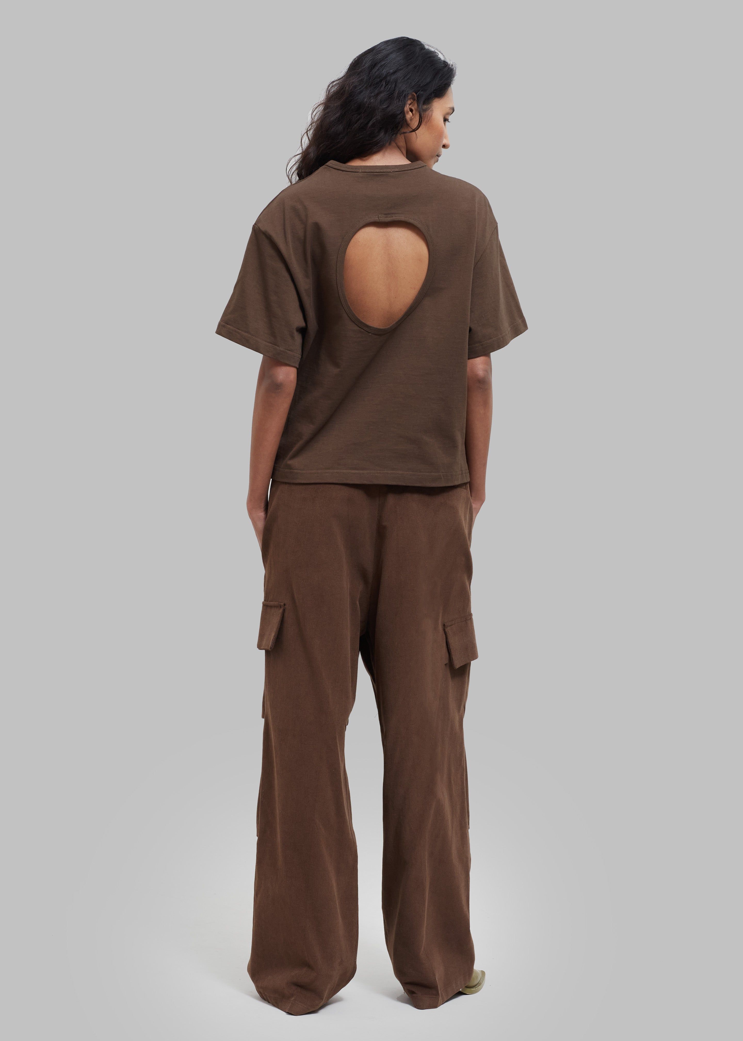 Matteau Circle Back Tee - Cacao sold by Frankie Shop