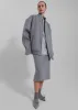 Arley Oversized Bomber - Light Grey sold by Frankie Shop