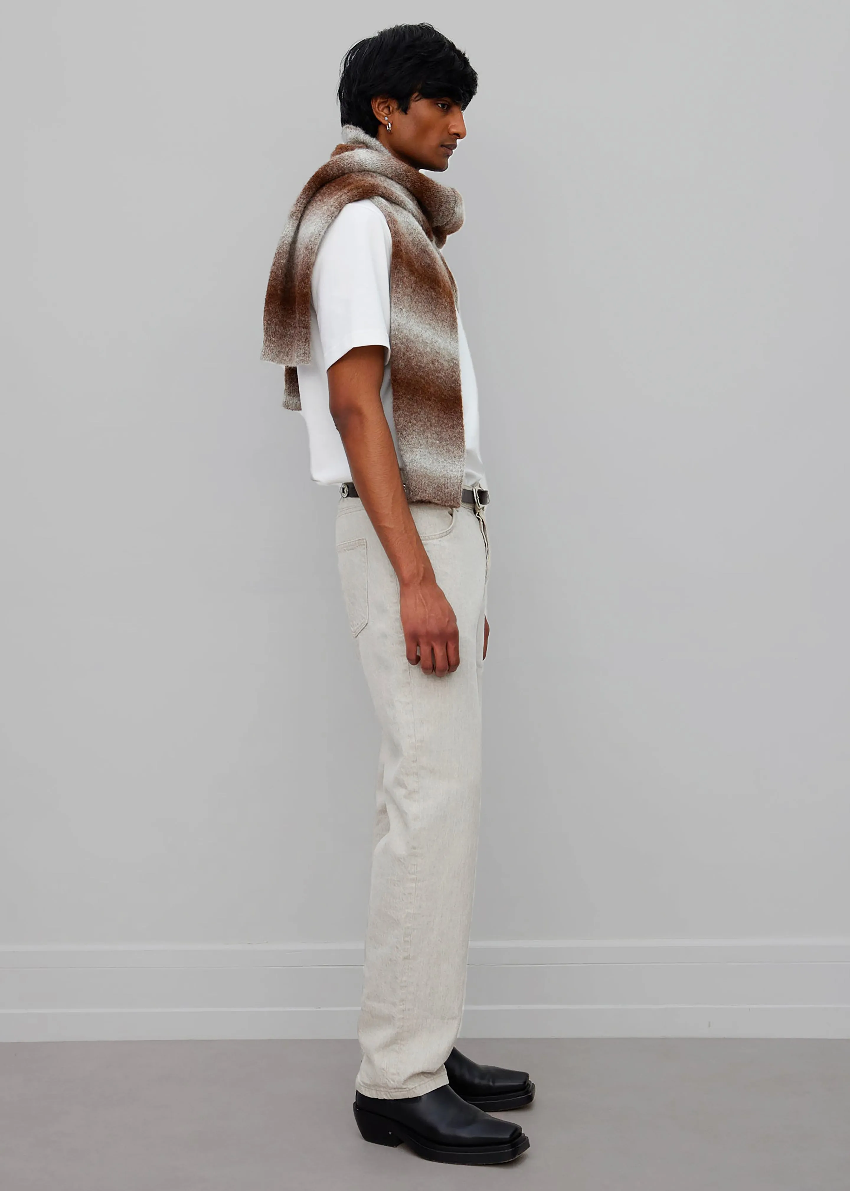 Róhe Mozes Trousers - Natural Hemp Denim sold by Frankie Shop product image thumbnail 4