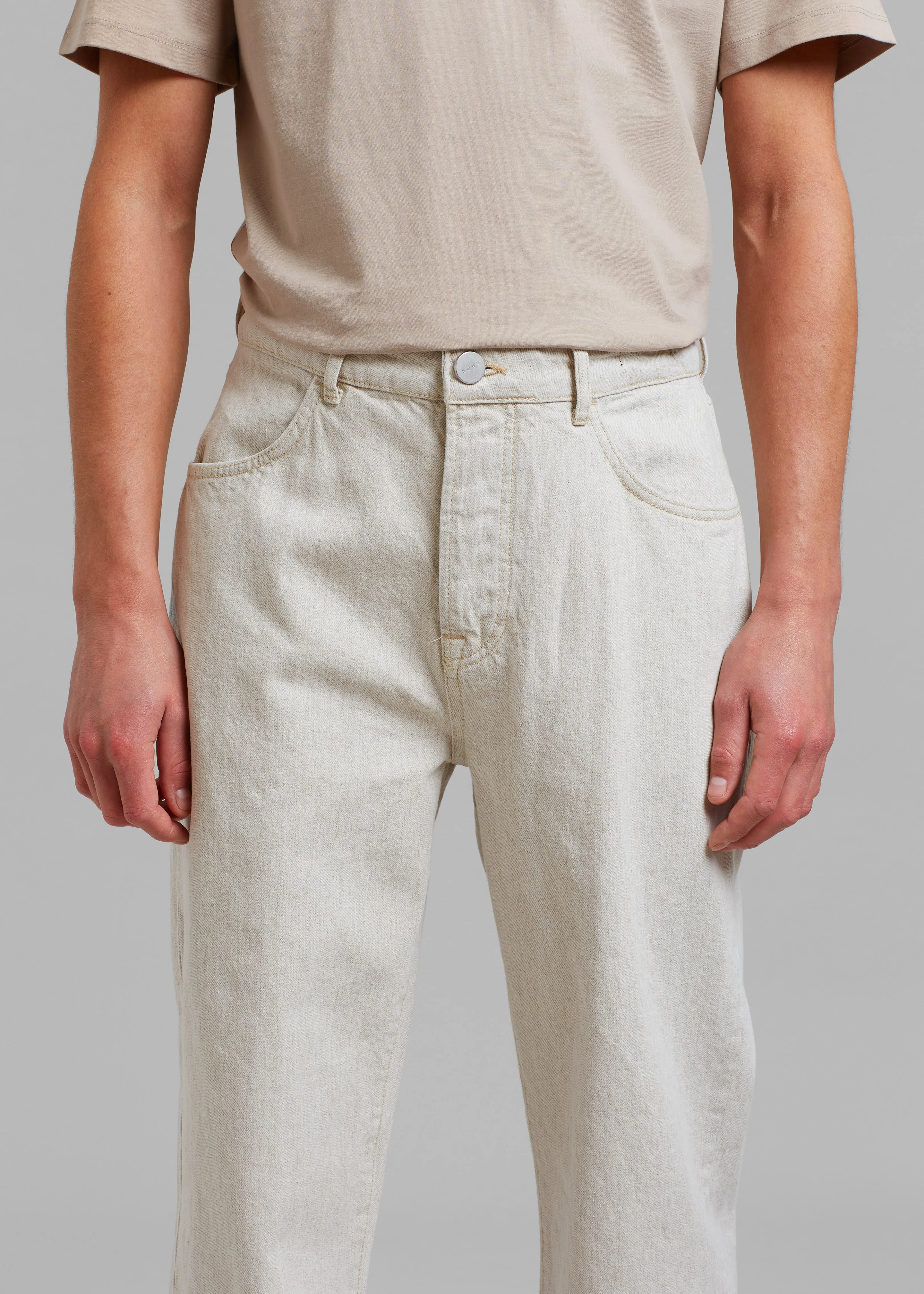 Róhe Mozes Trousers - Natural Hemp Denim sold by Frankie Shop product image thumbnail 5