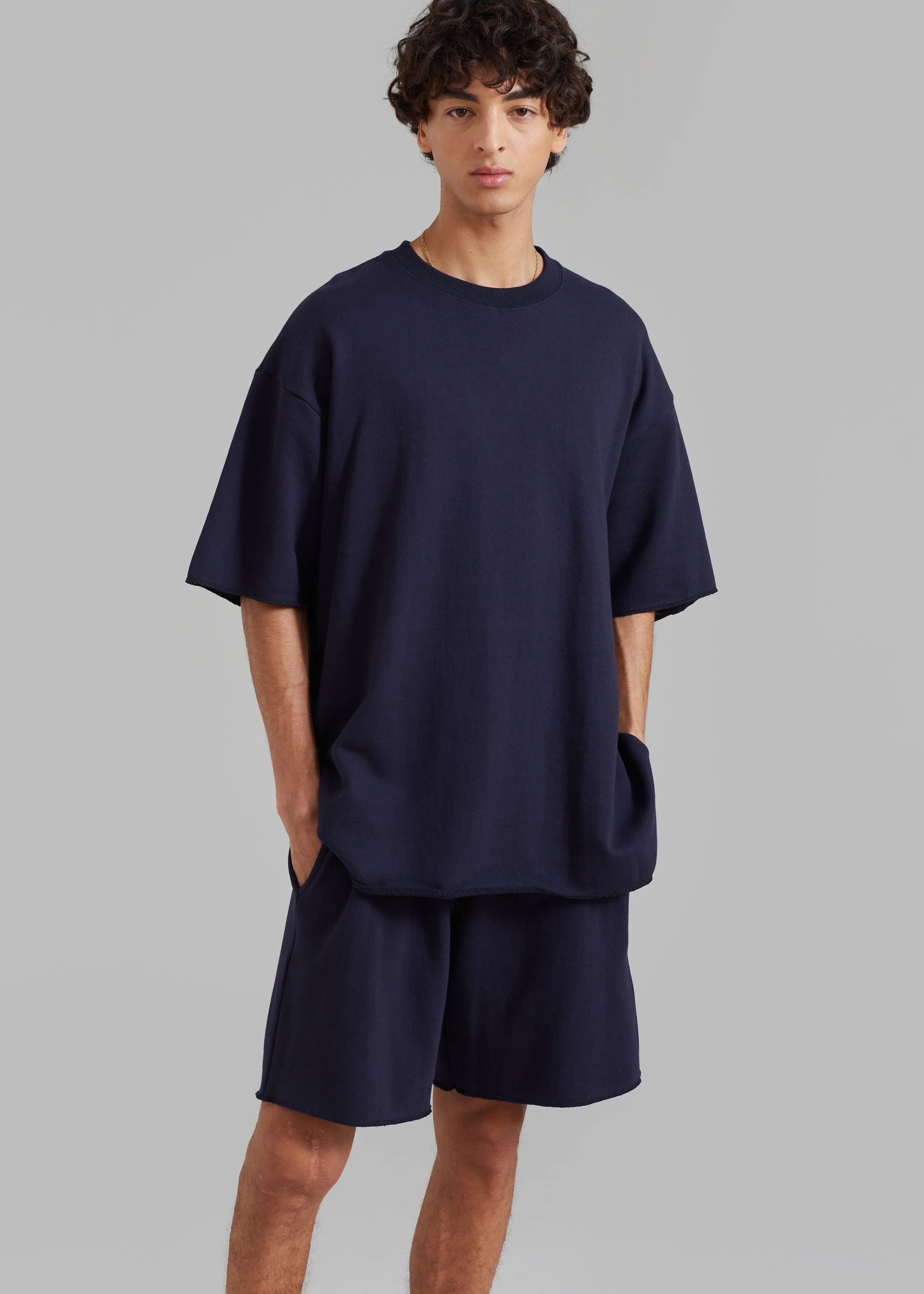 Mason Sweatshorts - Navy sold by Frankie Shop product image thumbnail 4