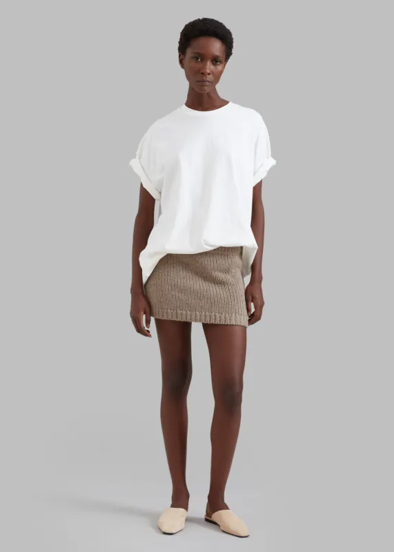 The Garment Canada Mini Skirt - Hazelnut sold by Frankie Shop