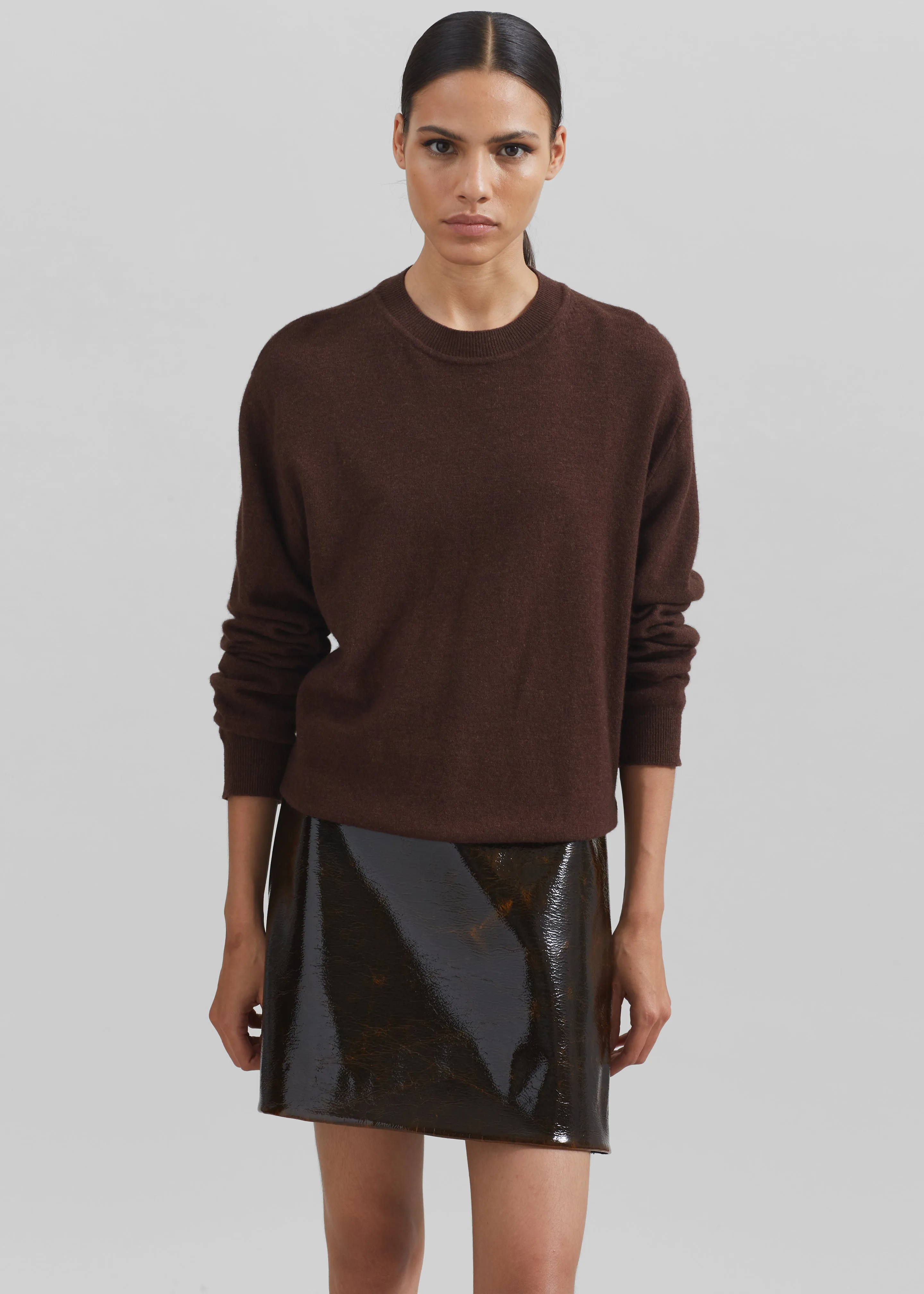 Sportmax Beta Skirt - Dark Brown sold by Frankie Shop