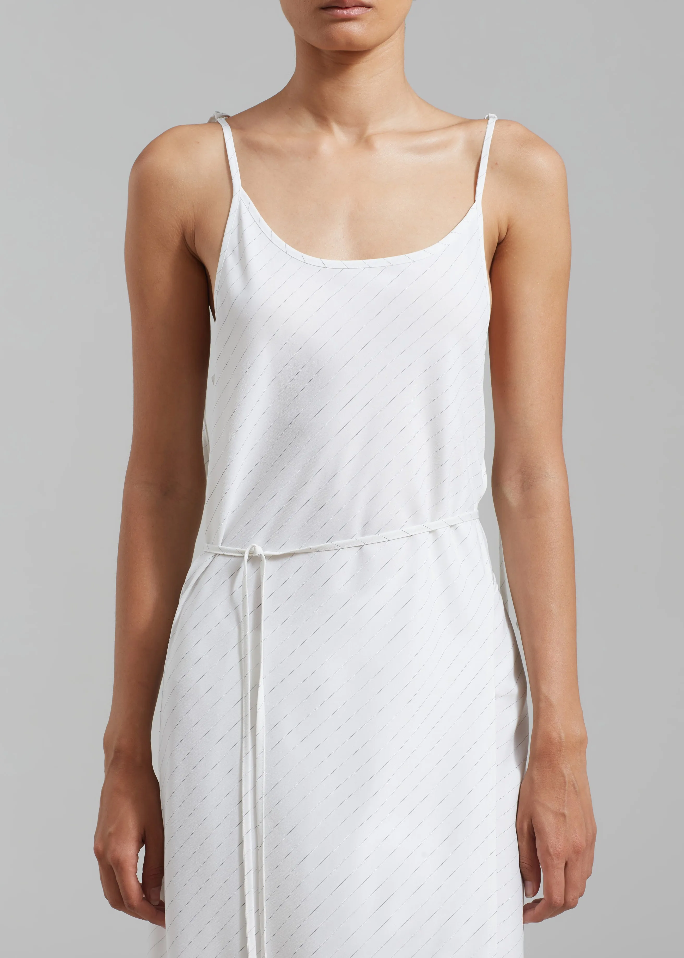 Brooke Tie Strap Maxi Dress - Grey Stripe sold by Frankie Shop product image thumbnail 2