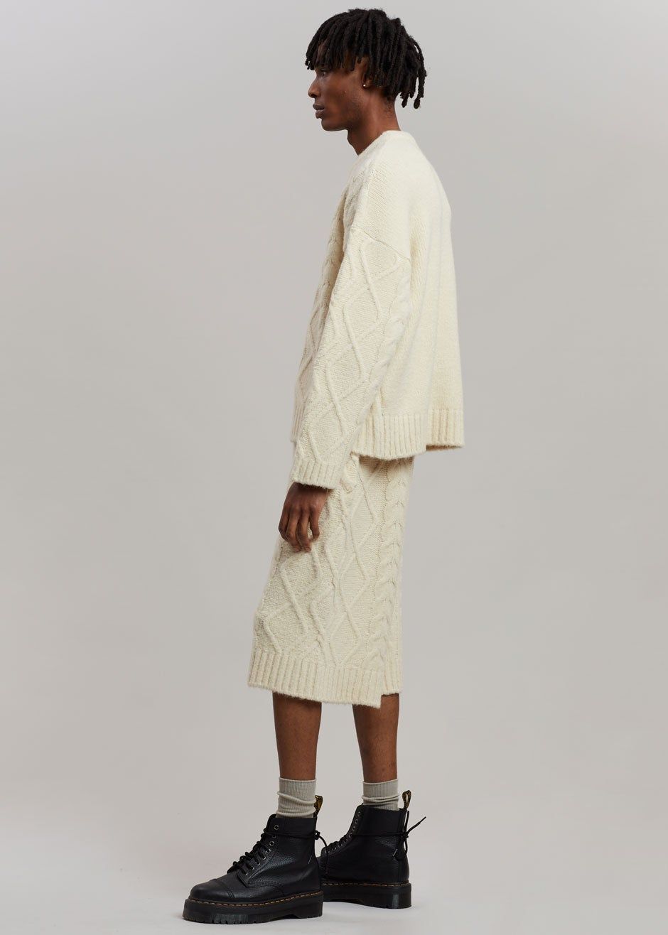 Brody Knit Shorts - Cream sold by Frankie Shop product image thumbnail 2