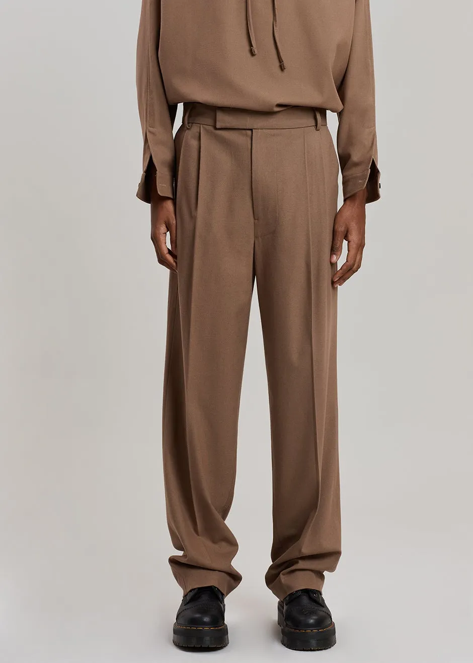 Heith Flanelle Suit Pants - Hazelnut sold by Frankie Shop product image thumbnail 3