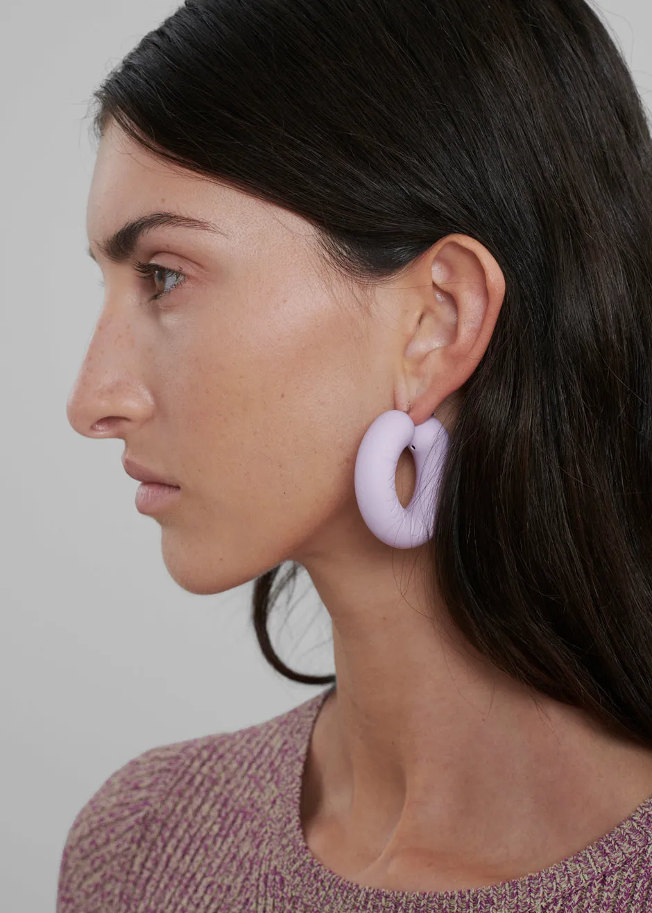 JW Anderson Bumper-Tube Earrings - Lilac sold by Frankie Shop product image thumbnail 4