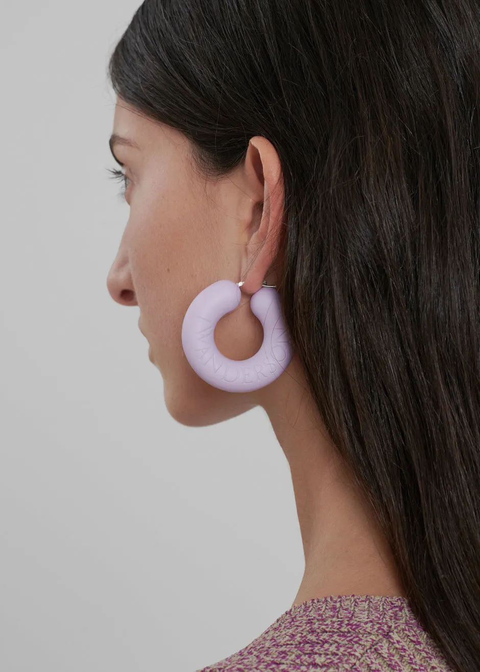 JW Anderson Bumper-Tube Earrings - Lilac sold by Frankie Shop product image thumbnail 2