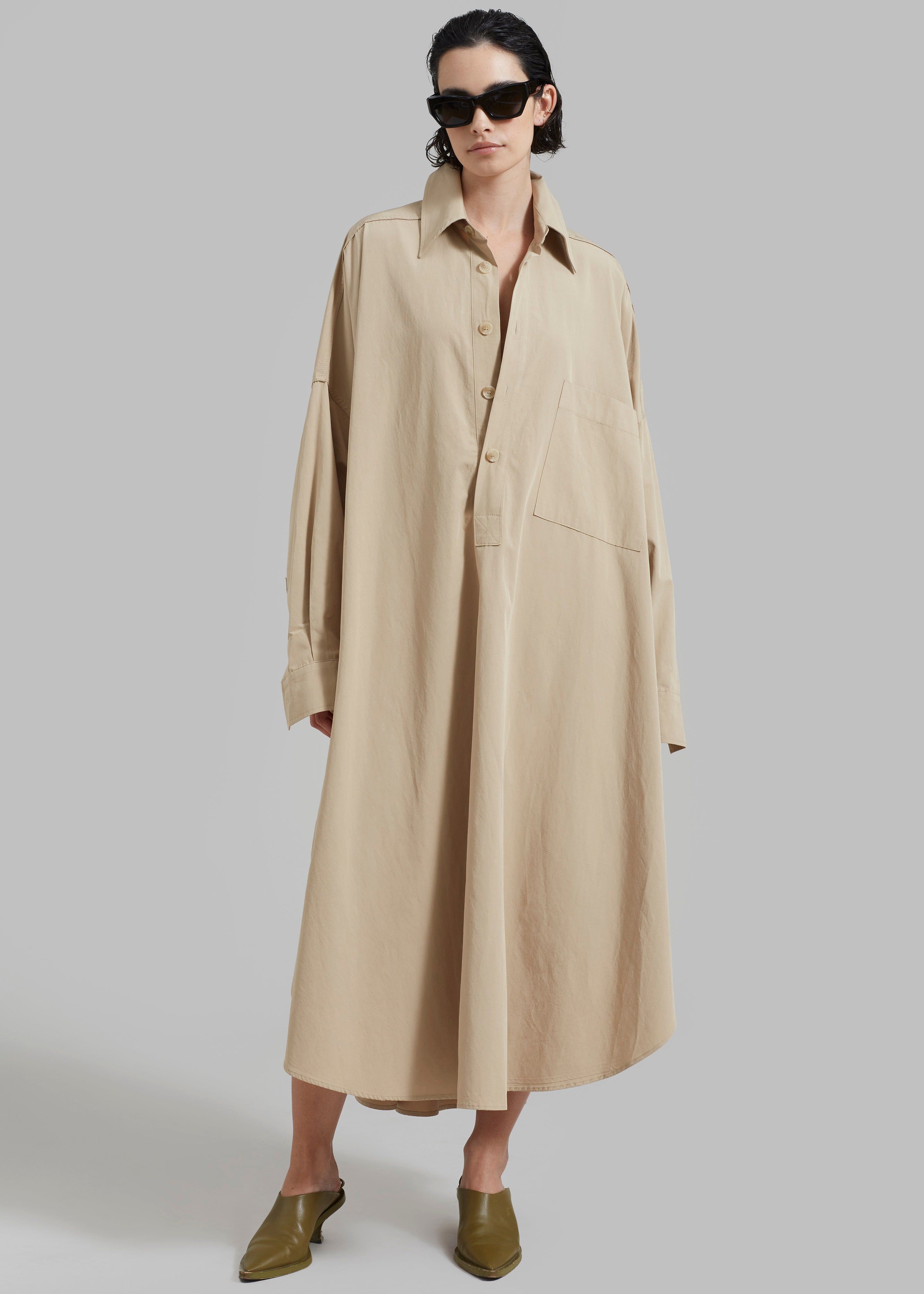 Annalise Shirt Dress - Beige sold by Frankie Shop product image thumbnail 2