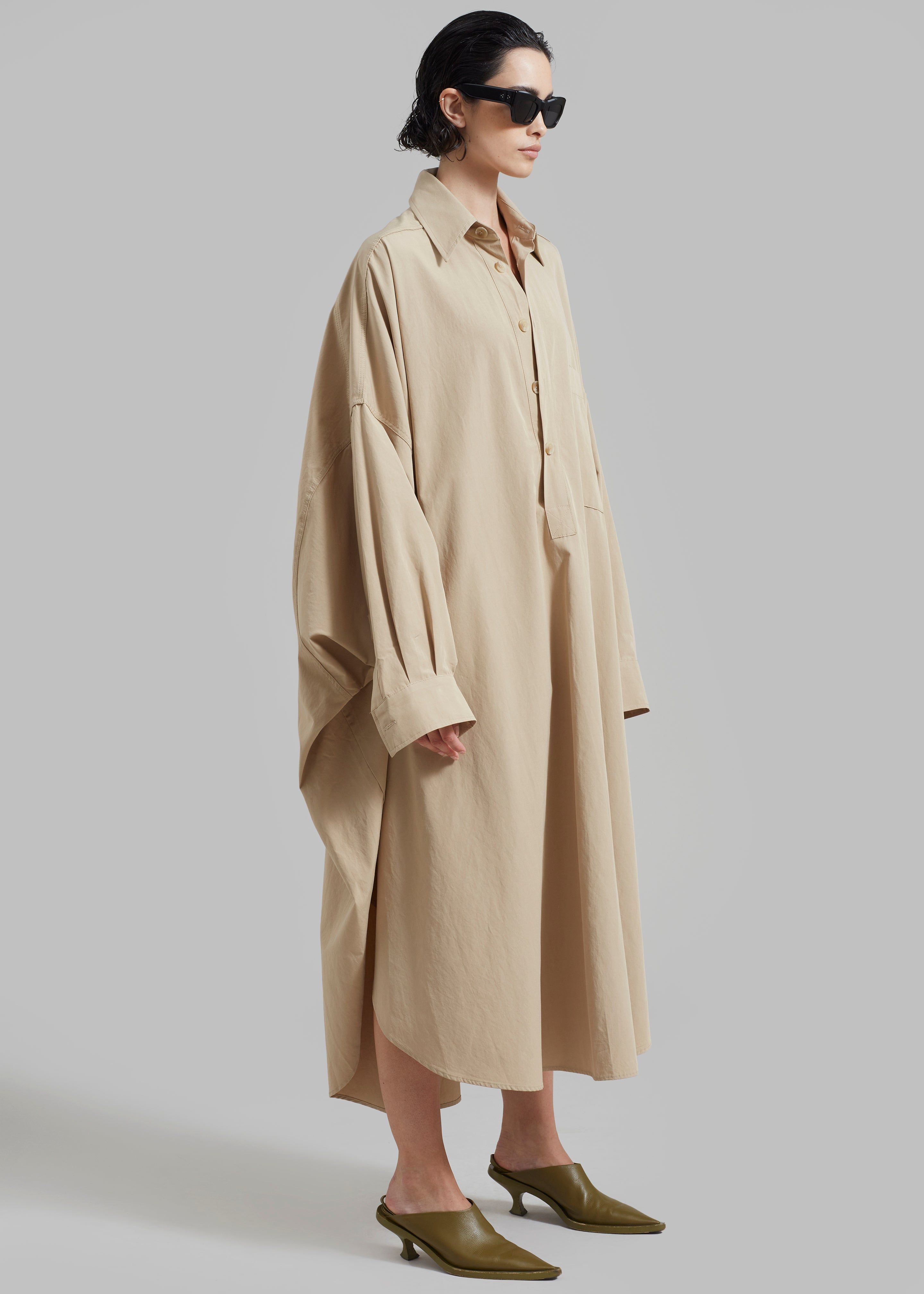 Annalise Shirt Dress - Beige sold by Frankie Shop product image thumbnail 5