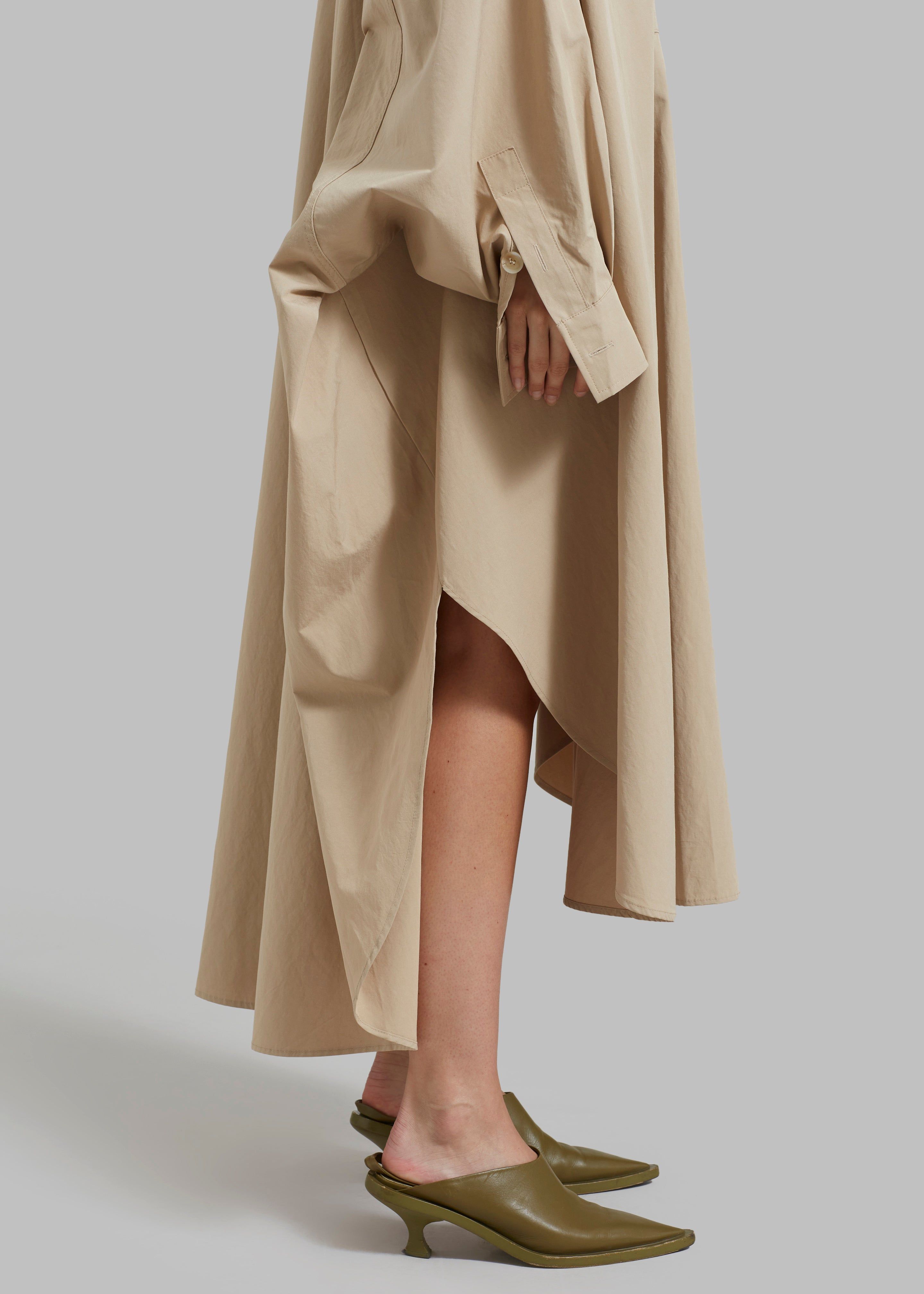 Annalise Shirt Dress - Beige sold by Frankie Shop product image thumbnail 4