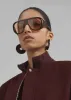 Arley Oversized Bomber - Burgundy sold by Frankie Shop