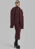 Arley Oversized Bomber - Burgundy sold by Frankie Shop