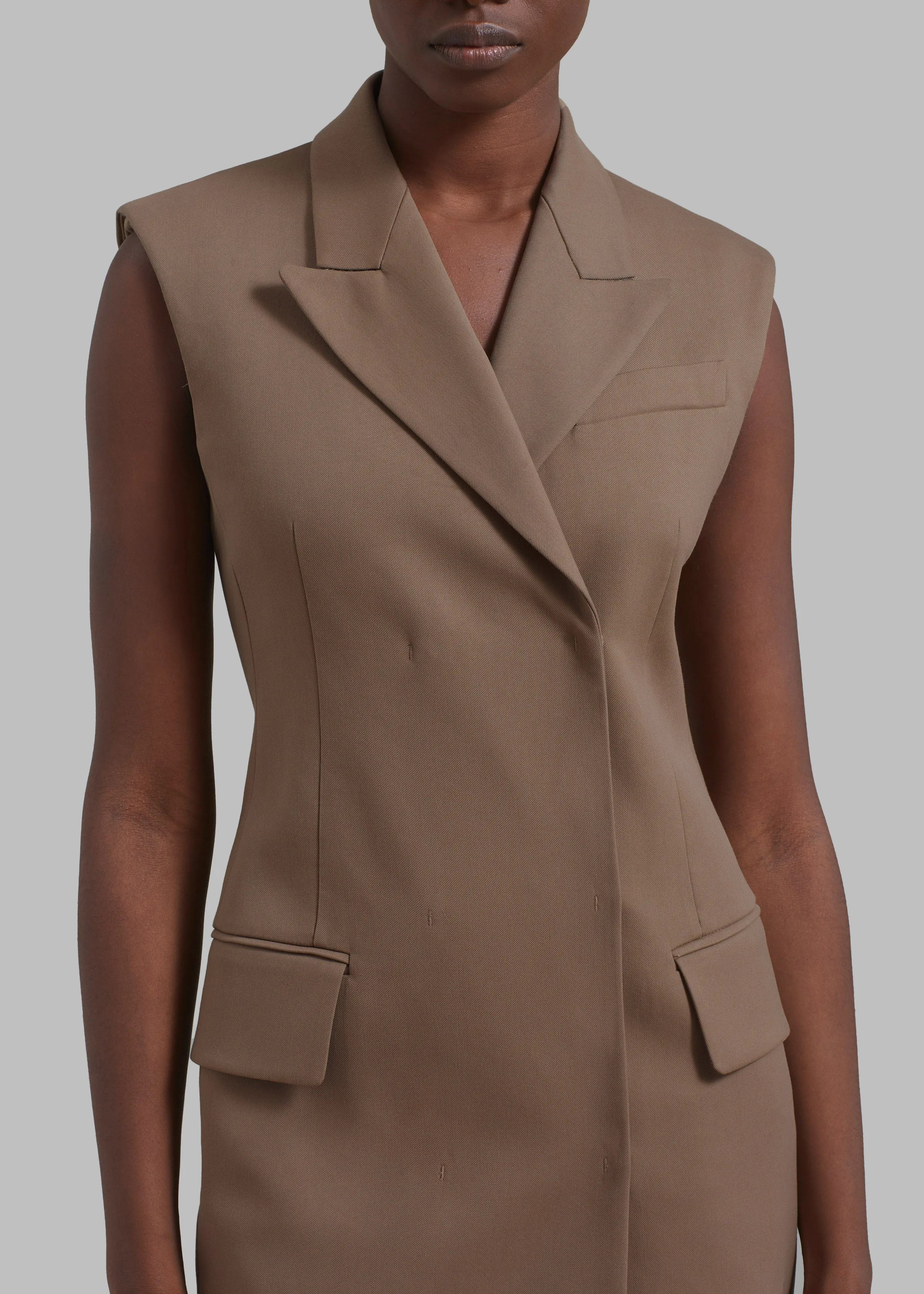 Sportmax Goloso Dress - Beige sold by Frankie Shop product image thumbnail 3