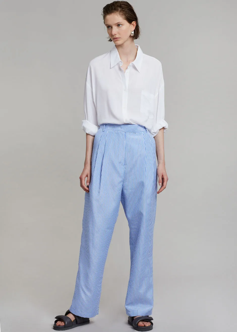 Bea Stripe Suit Pants - White/Light Blue sold by Frankie Shop product image thumbnail 3