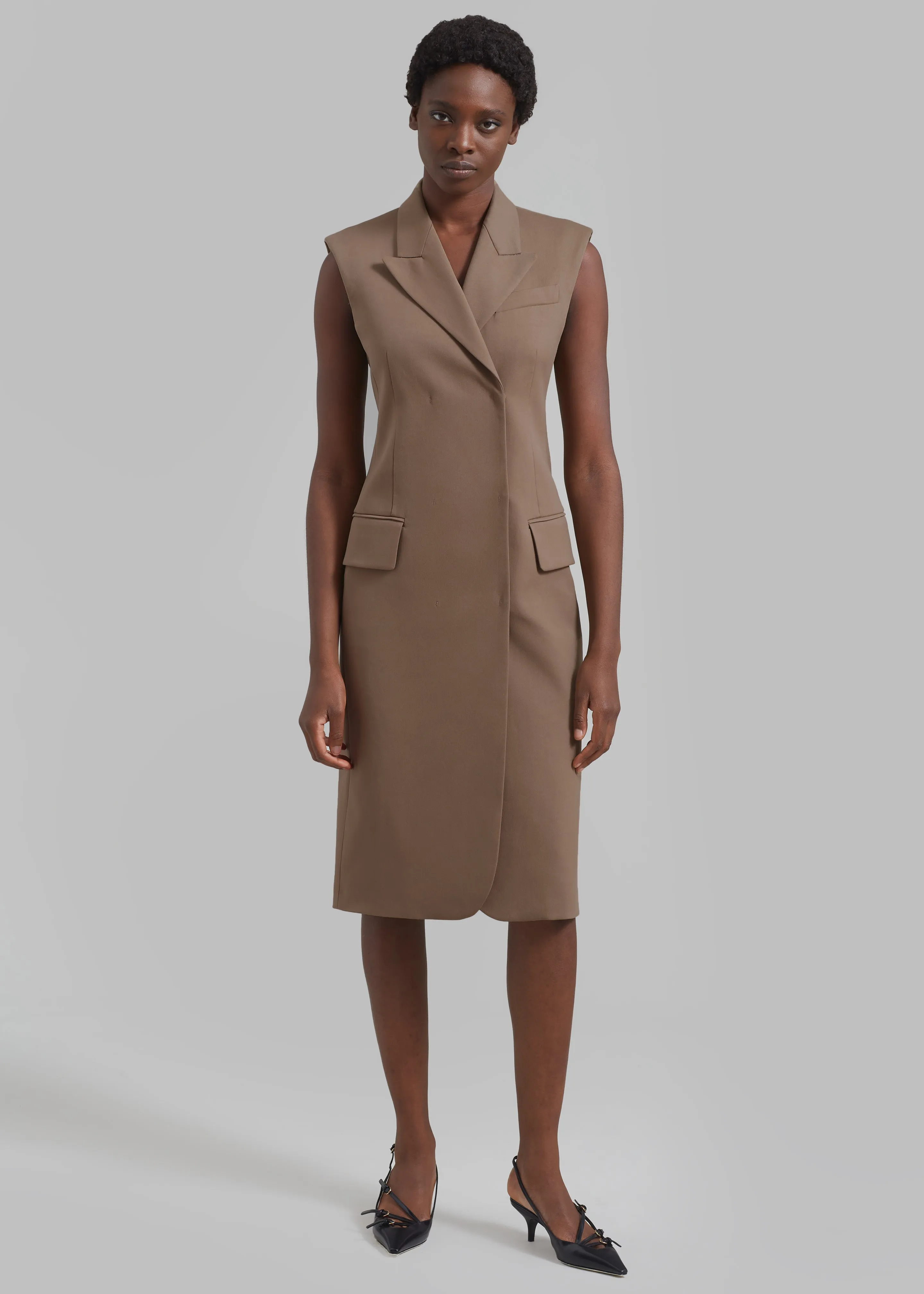Sportmax Goloso Dress - Beige sold by Frankie Shop