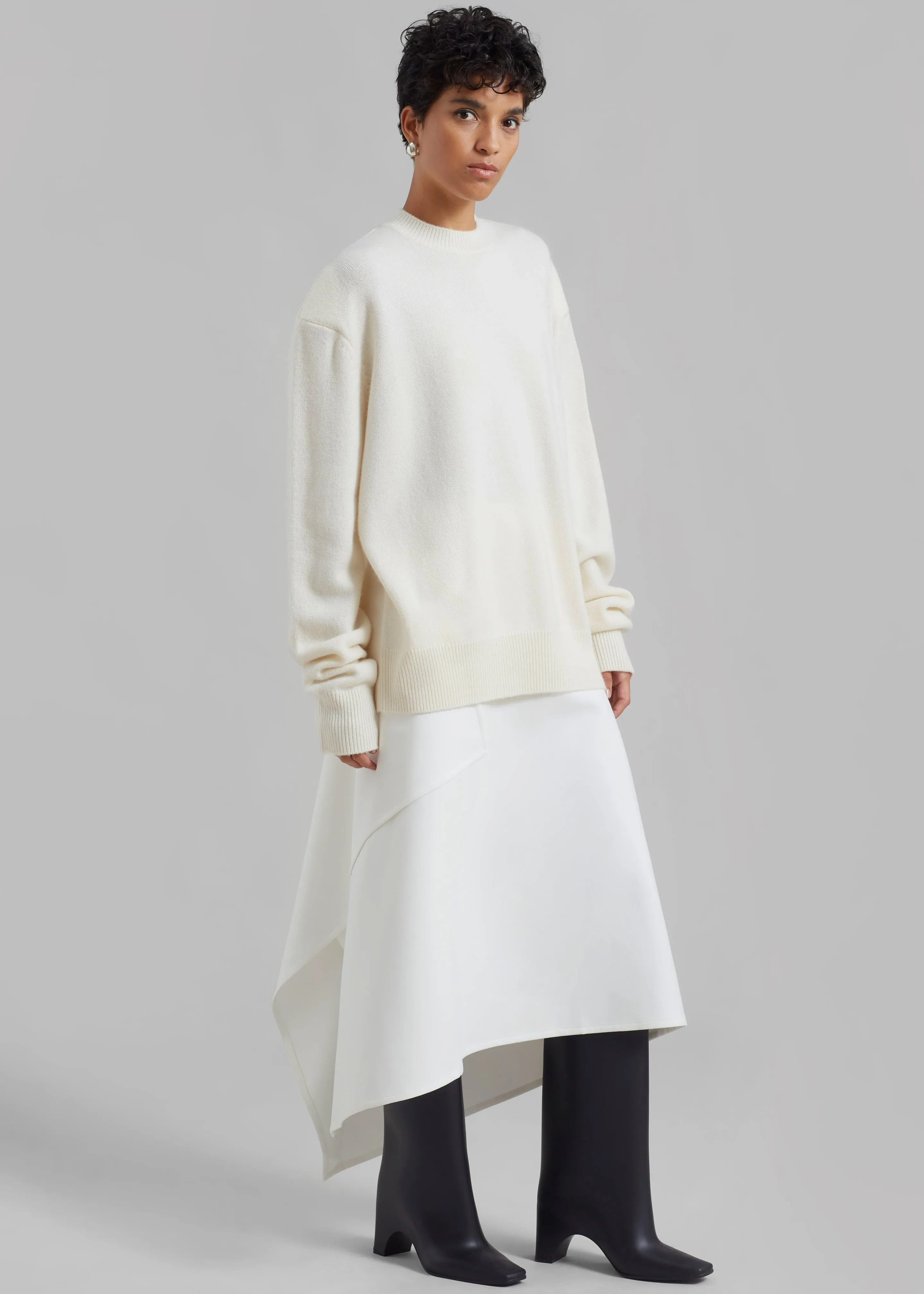 Rafaela Padded Knit Sweater - Ivory sold by Frankie Shop product image thumbnail 2