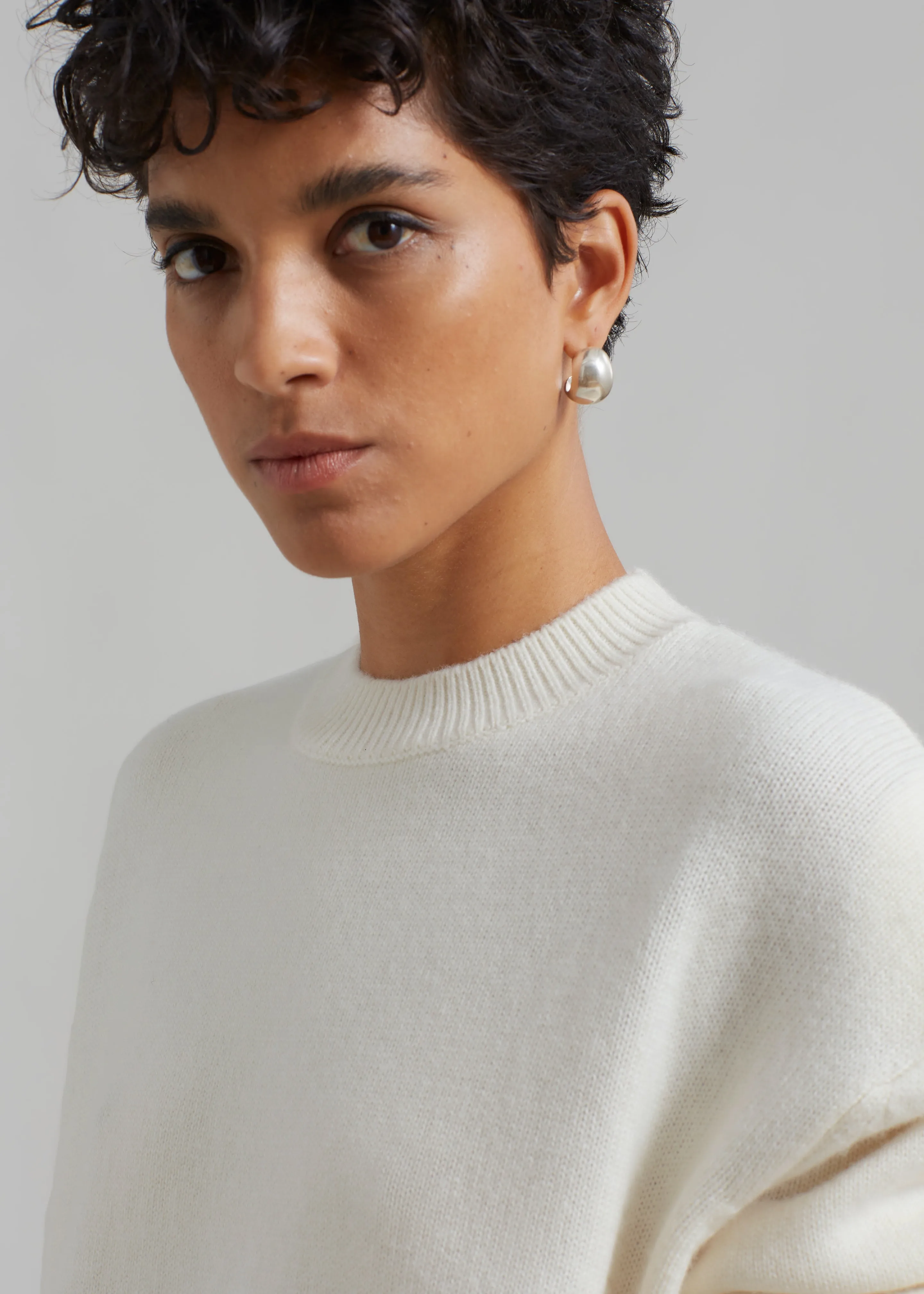 Rafaela Padded Knit Sweater - Ivory sold by Frankie Shop product image thumbnail 3