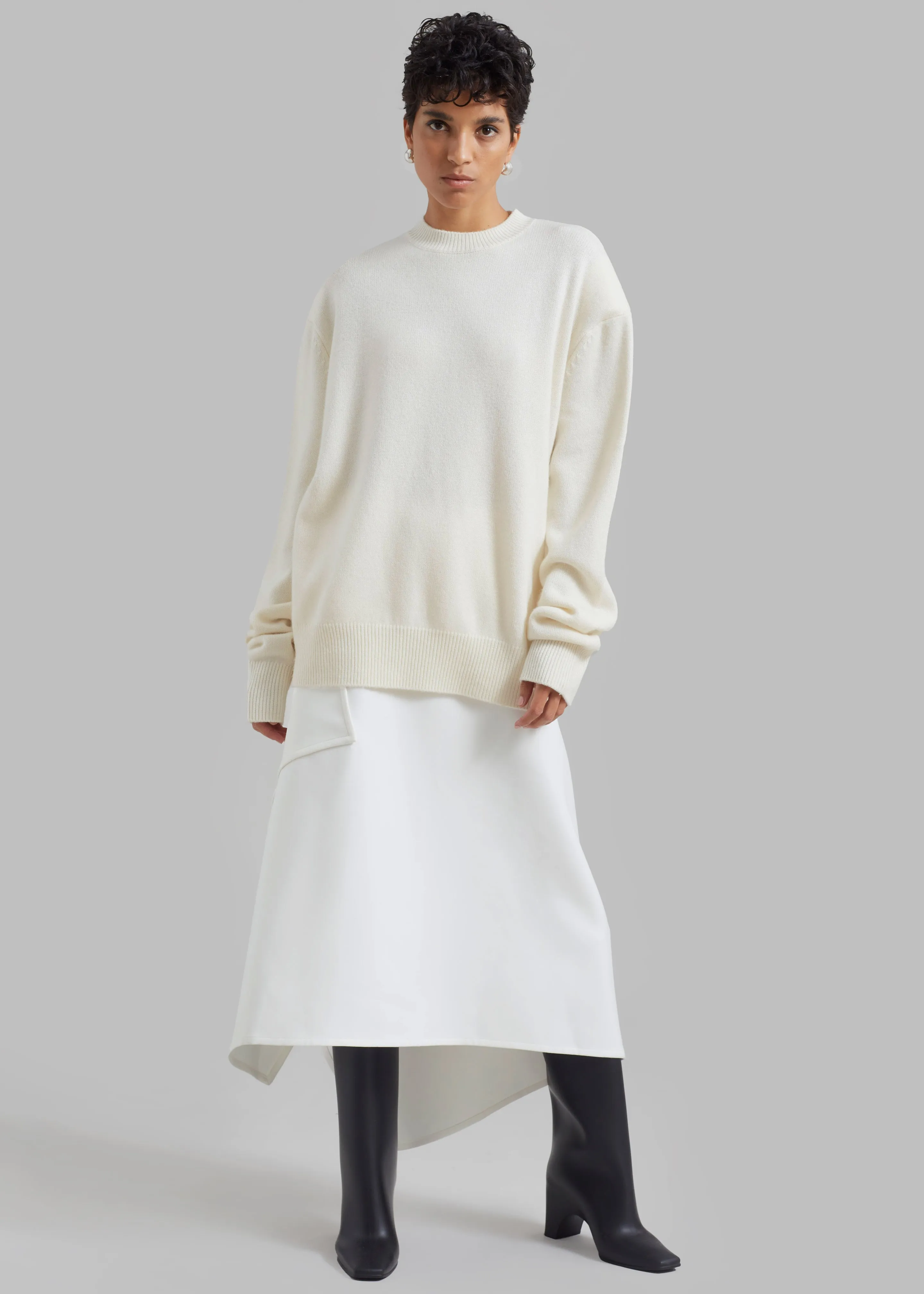 Rafaela Padded Knit Sweater - Ivory sold by Frankie Shop product image thumbnail 5