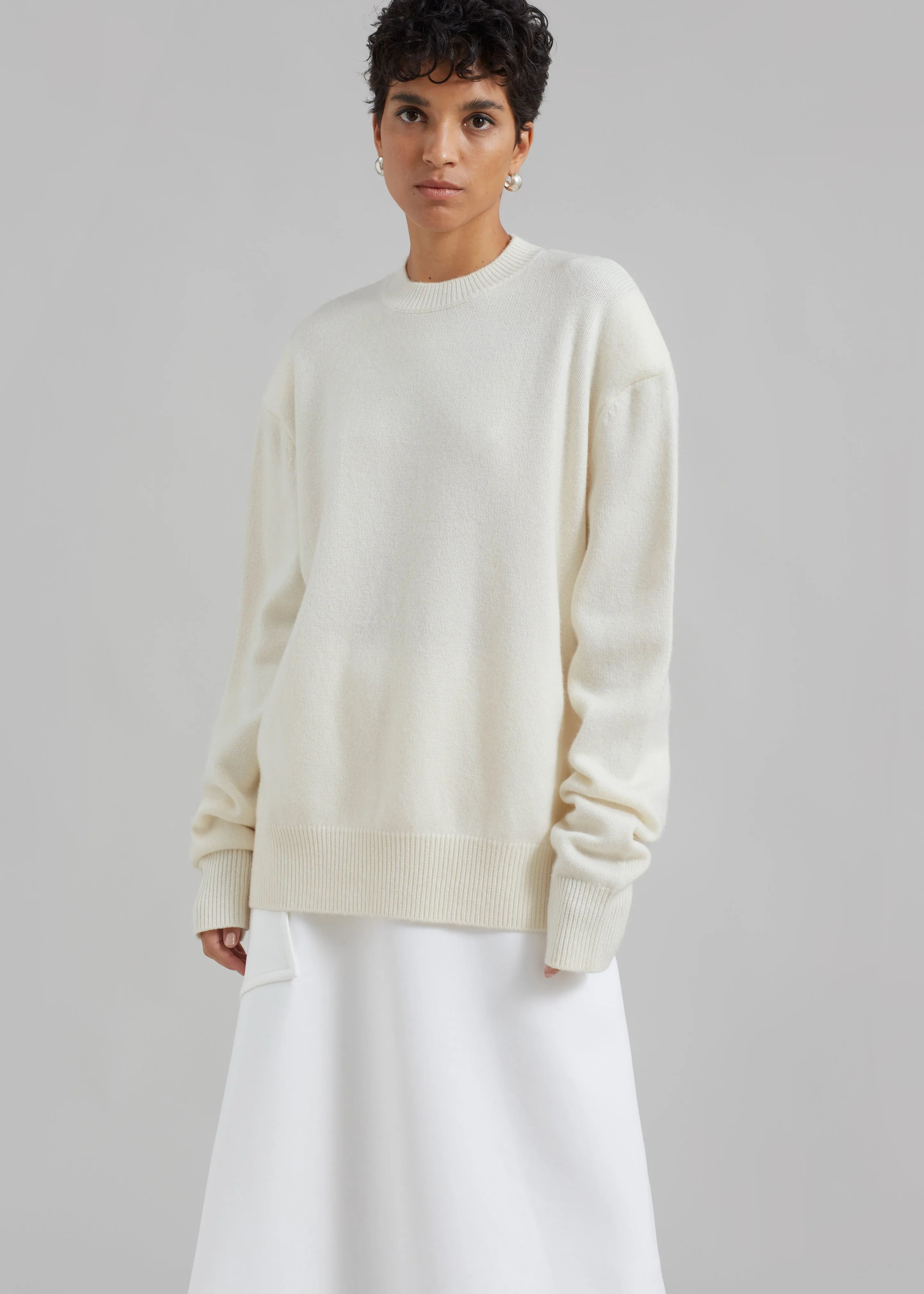Rafaela Padded Knit Sweater - Ivory sold by Frankie Shop product image thumbnail 4