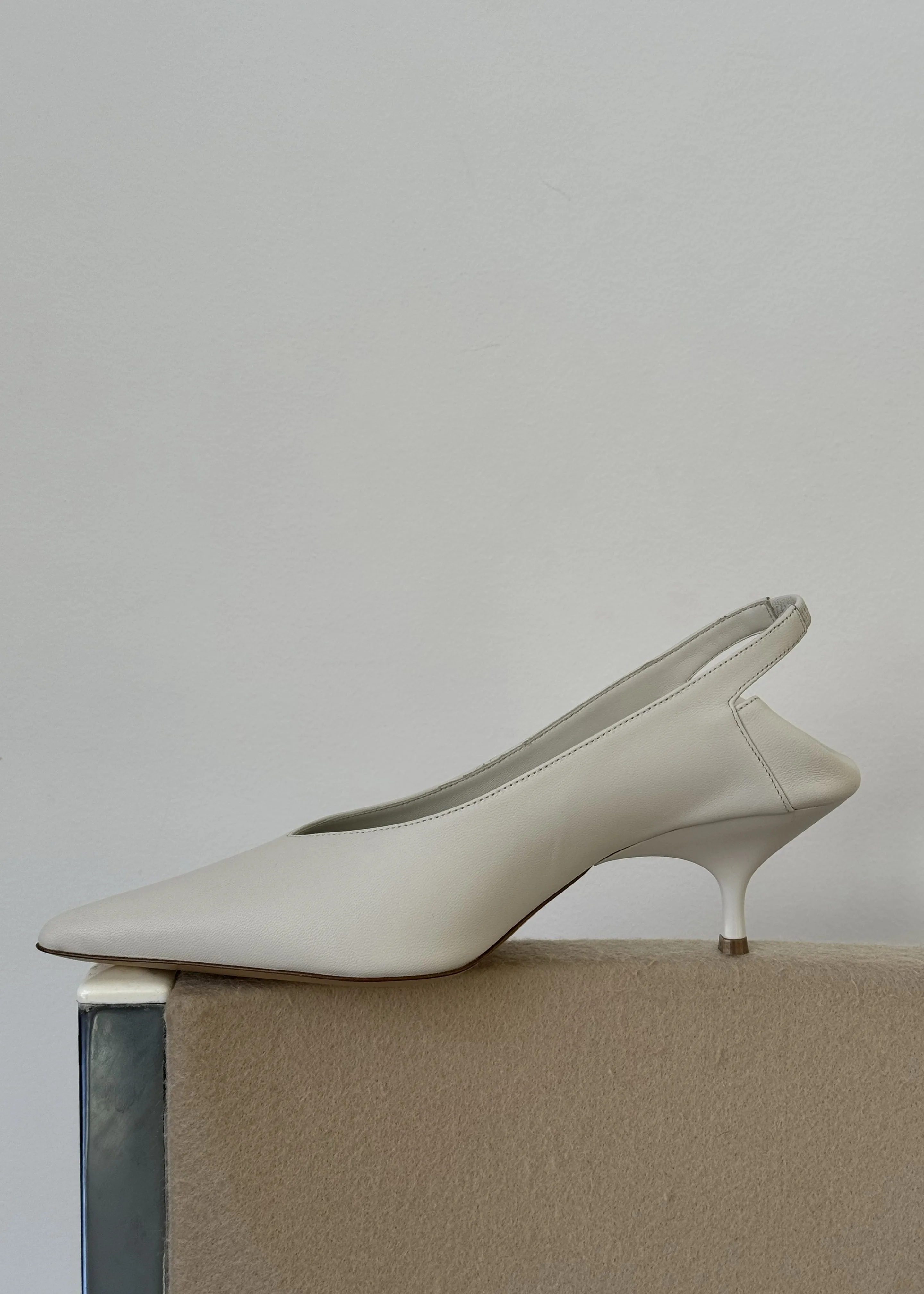 Gia Borghini X Heidi Bivens Heloise Heels - Oyster sold by Frankie Shop product image thumbnail 3