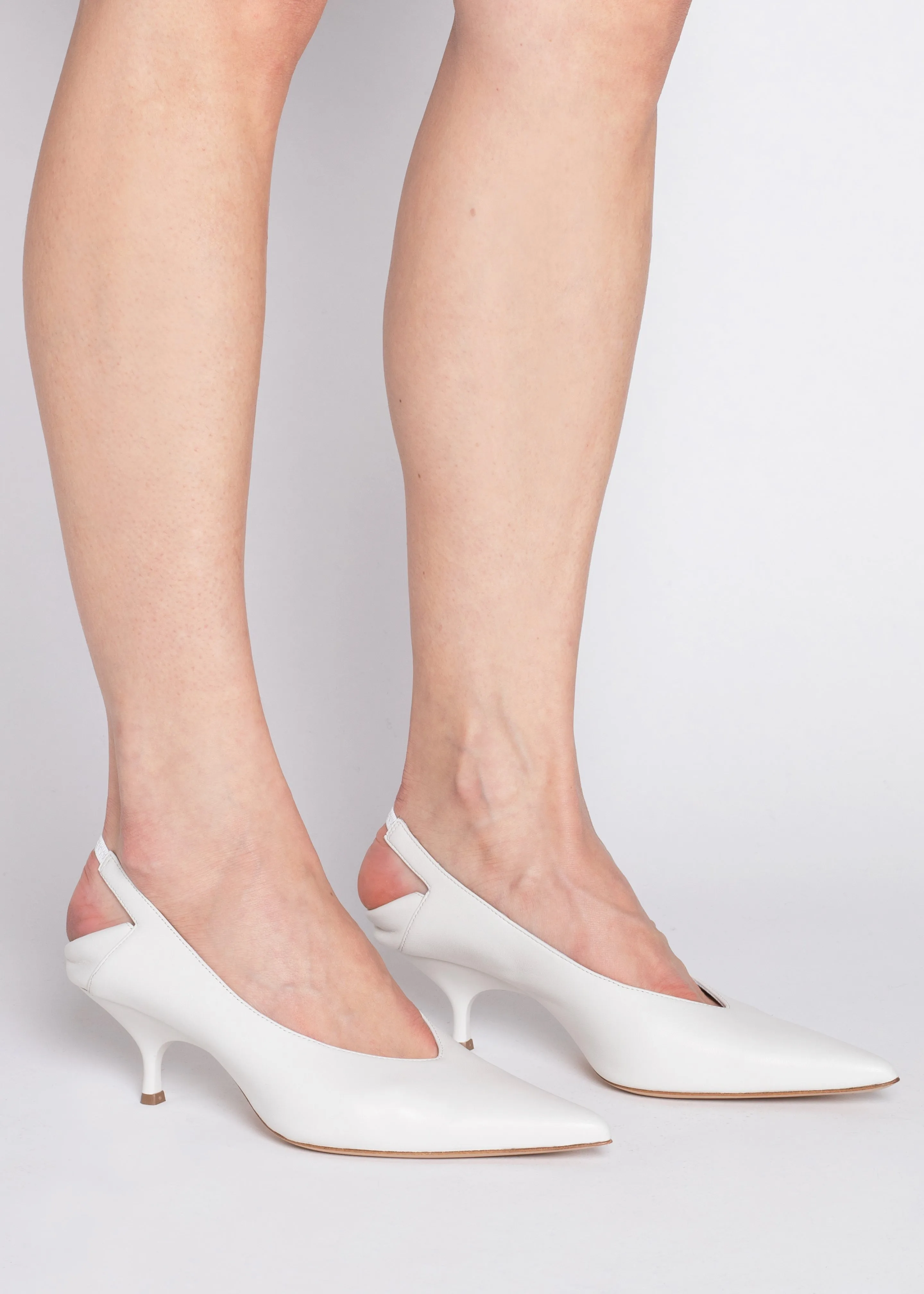 Gia Borghini X Heidi Bivens Heloise Heels - Oyster sold by Frankie Shop product image thumbnail 5