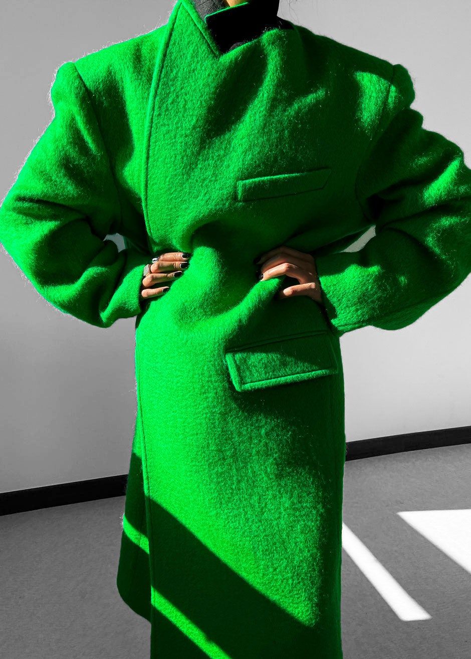 John Oversized Coat - Kermit sold by Frankie Shop product image thumbnail 2