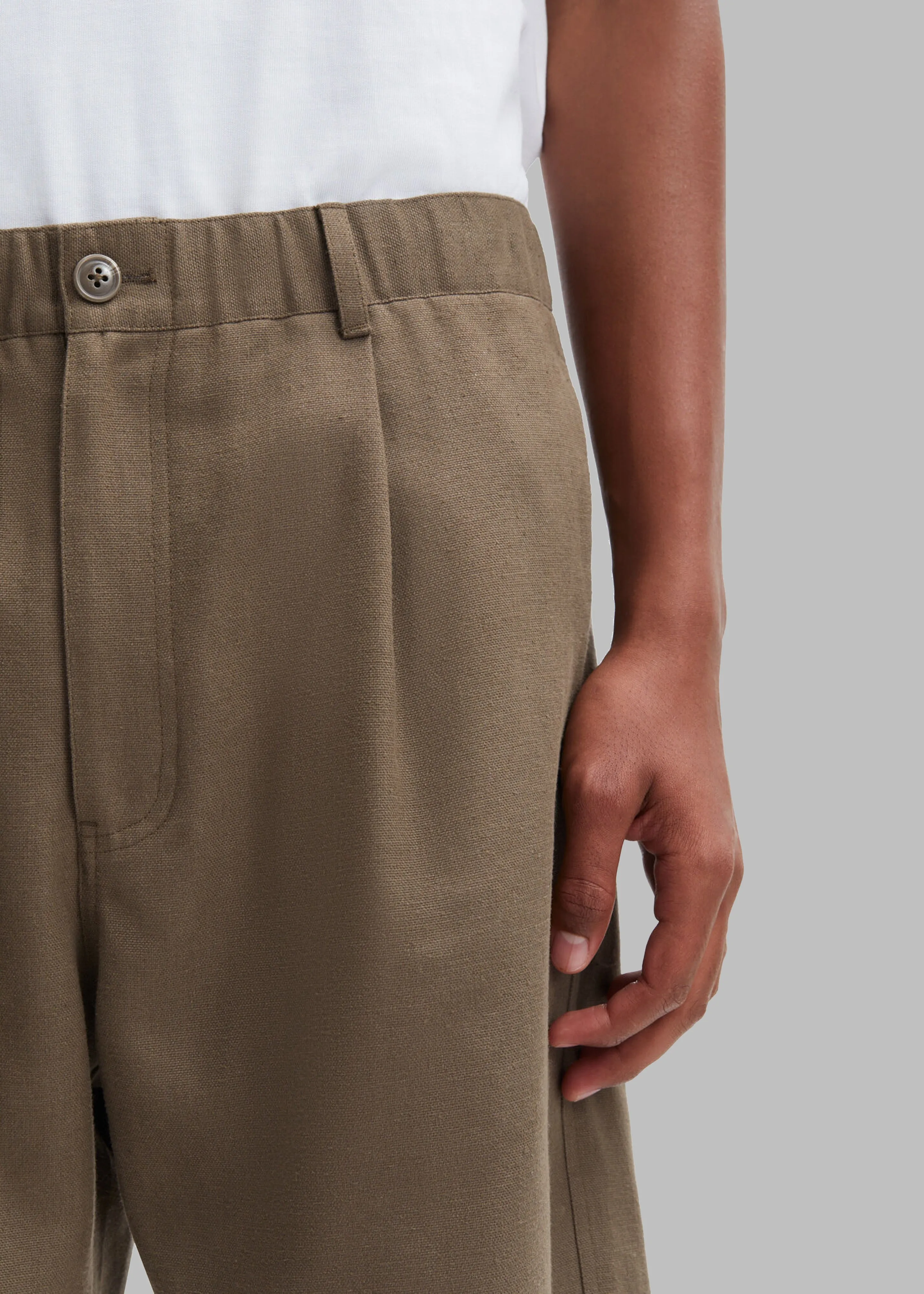 Samsøe Samsøe Hammel Shorts - Crocodile sold by Frankie Shop product image thumbnail 3