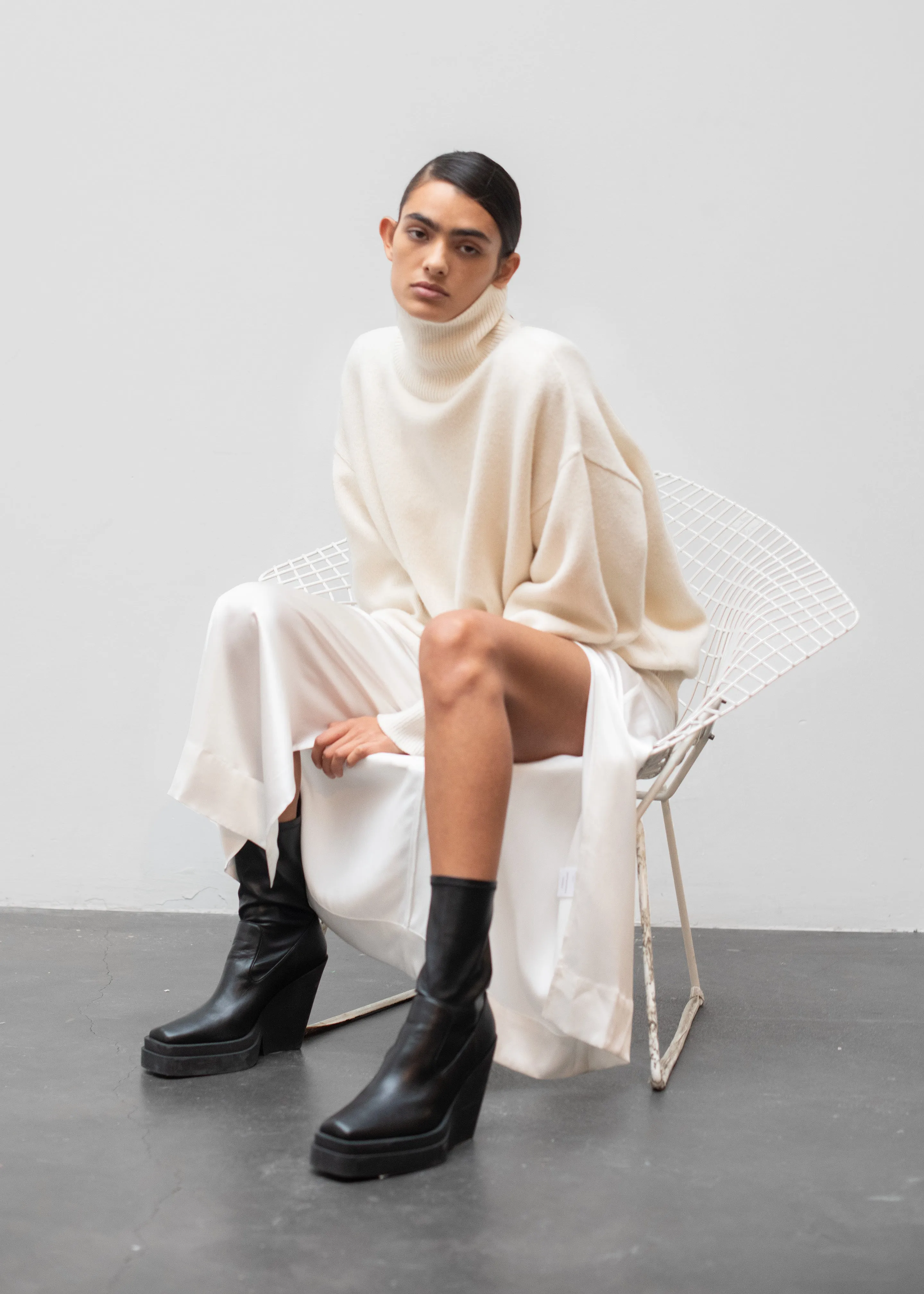 Harvy Turtleneck Sweater - Cream sold by Frankie Shop product image thumbnail 3