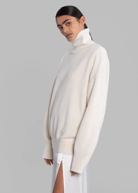 Harvy Turtleneck Sweater - Cream sold by Frankie Shop