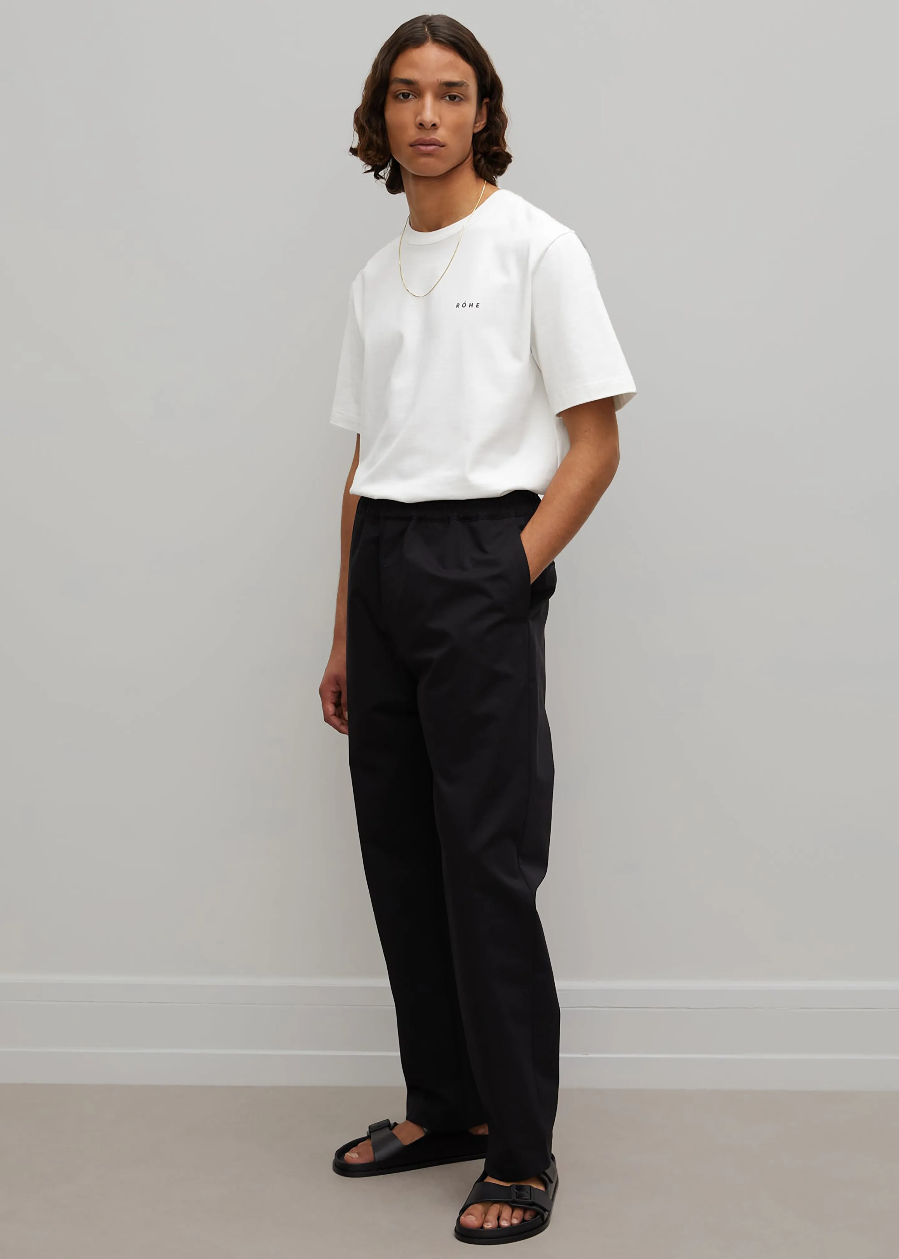 Róhe James Relaxed Fit Trousers - Noir sold by Frankie Shop