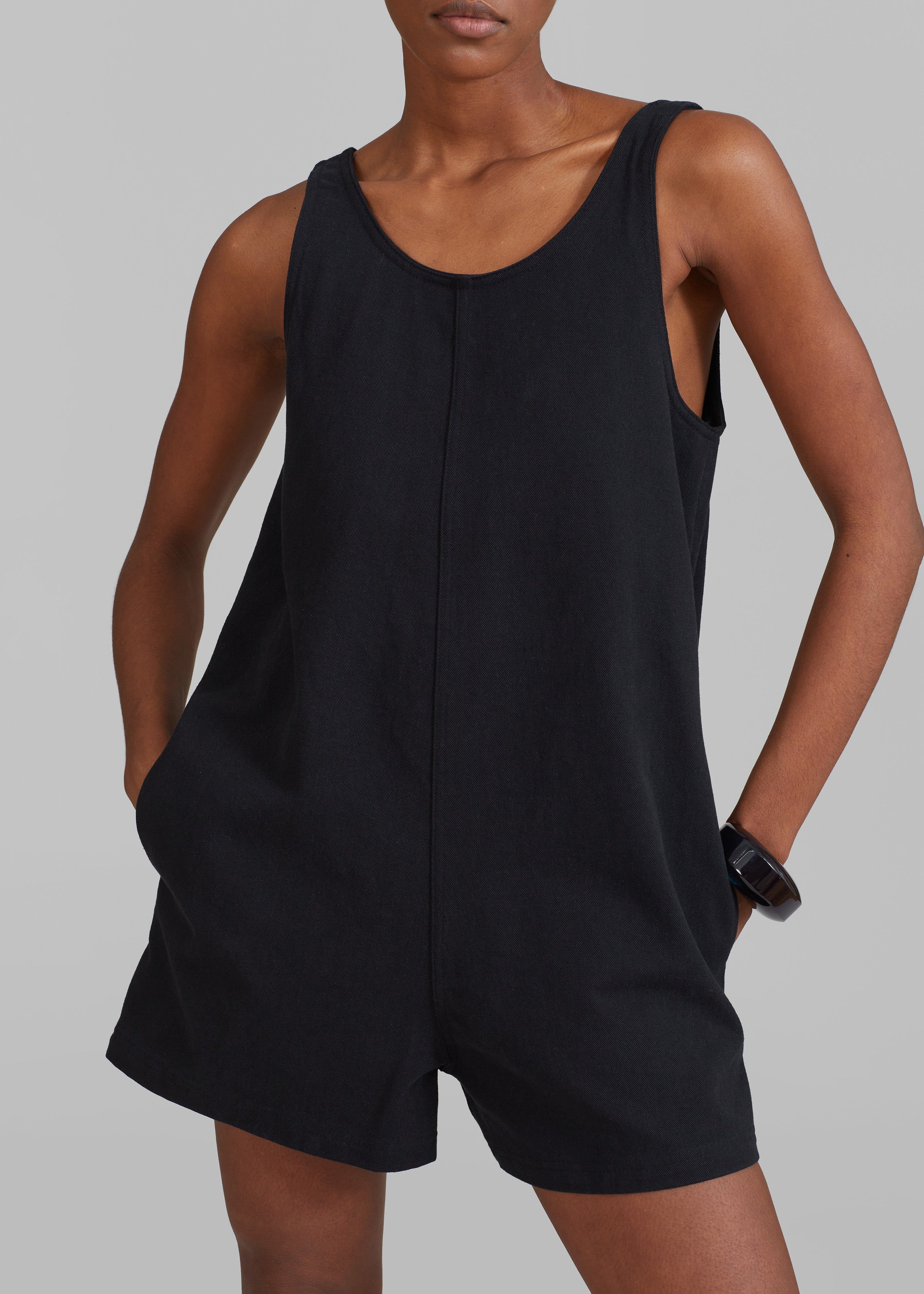 Claris Twill Romper - Black sold by Frankie Shop product image thumbnail 2