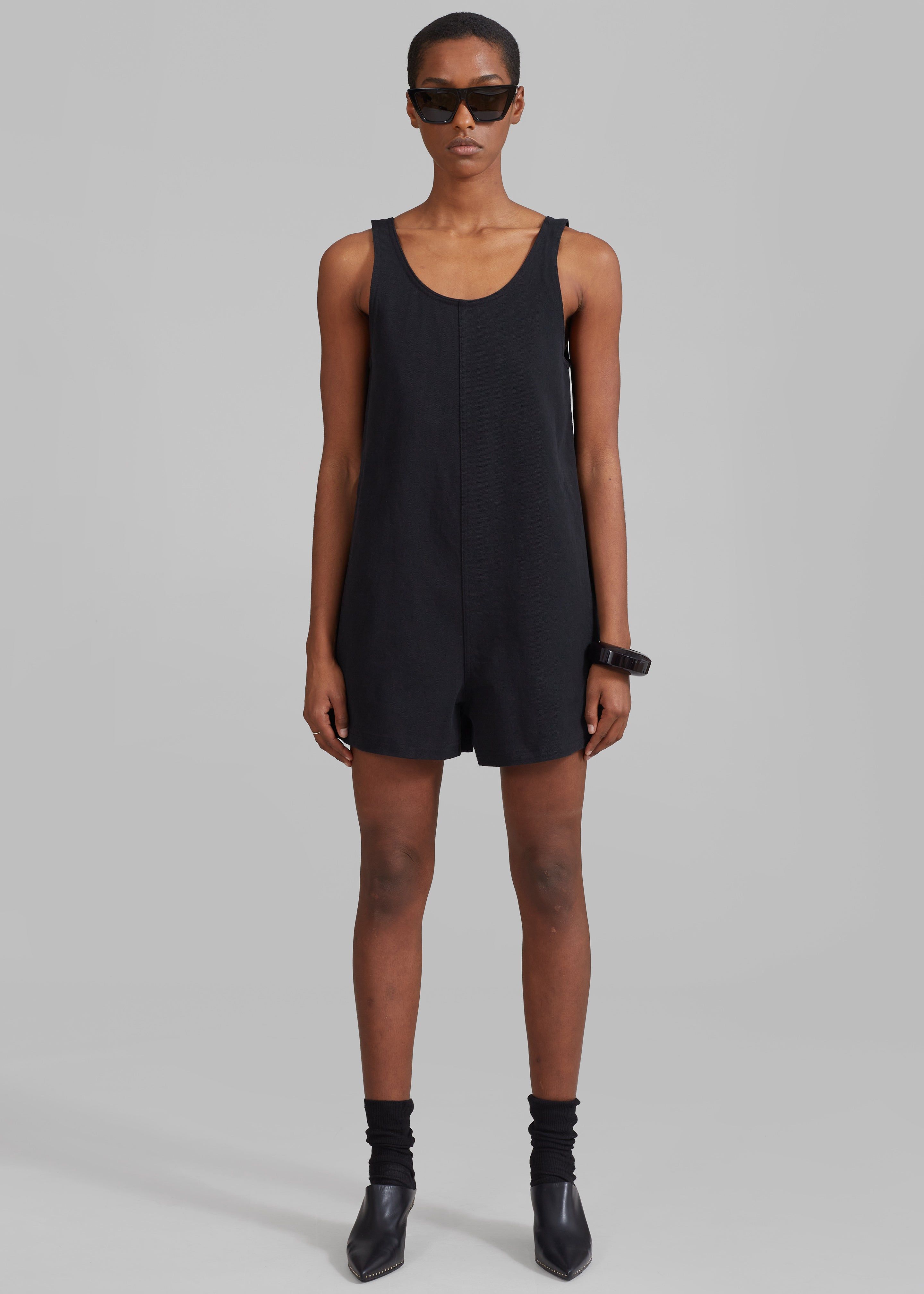Claris Twill Romper - Black sold by Frankie Shop product image thumbnail 3