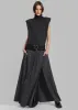 Nadia Thin Padded Sleeveless Turtleneck - Charcoal sold by Frankie Shop